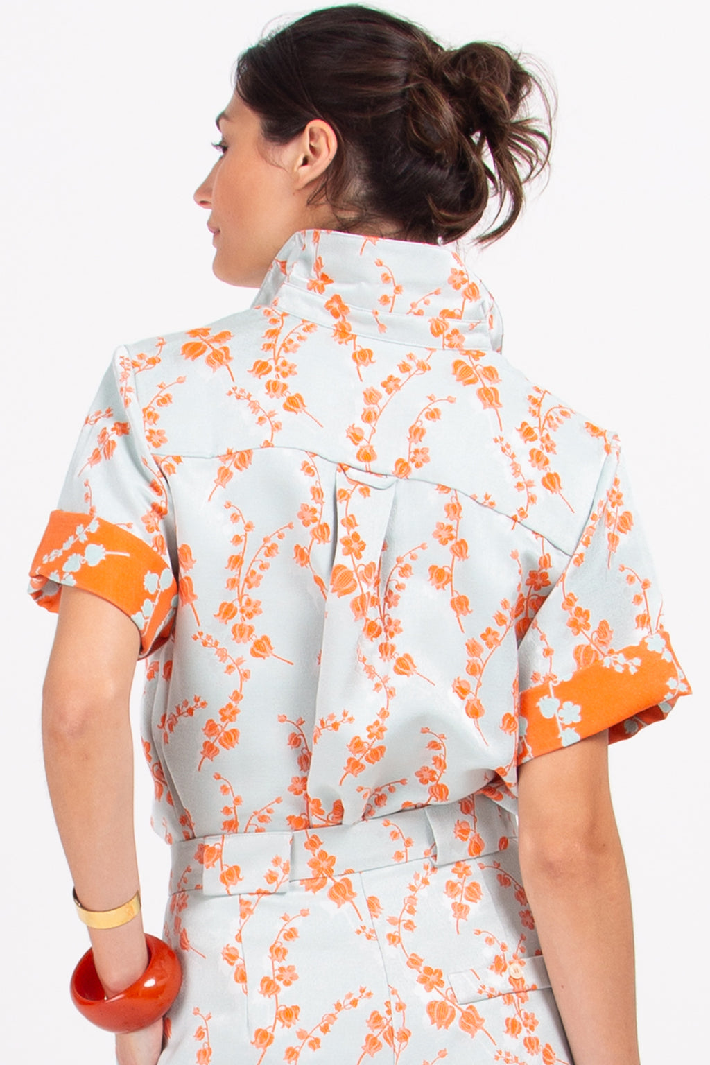 Balma shirt in flower jacquard