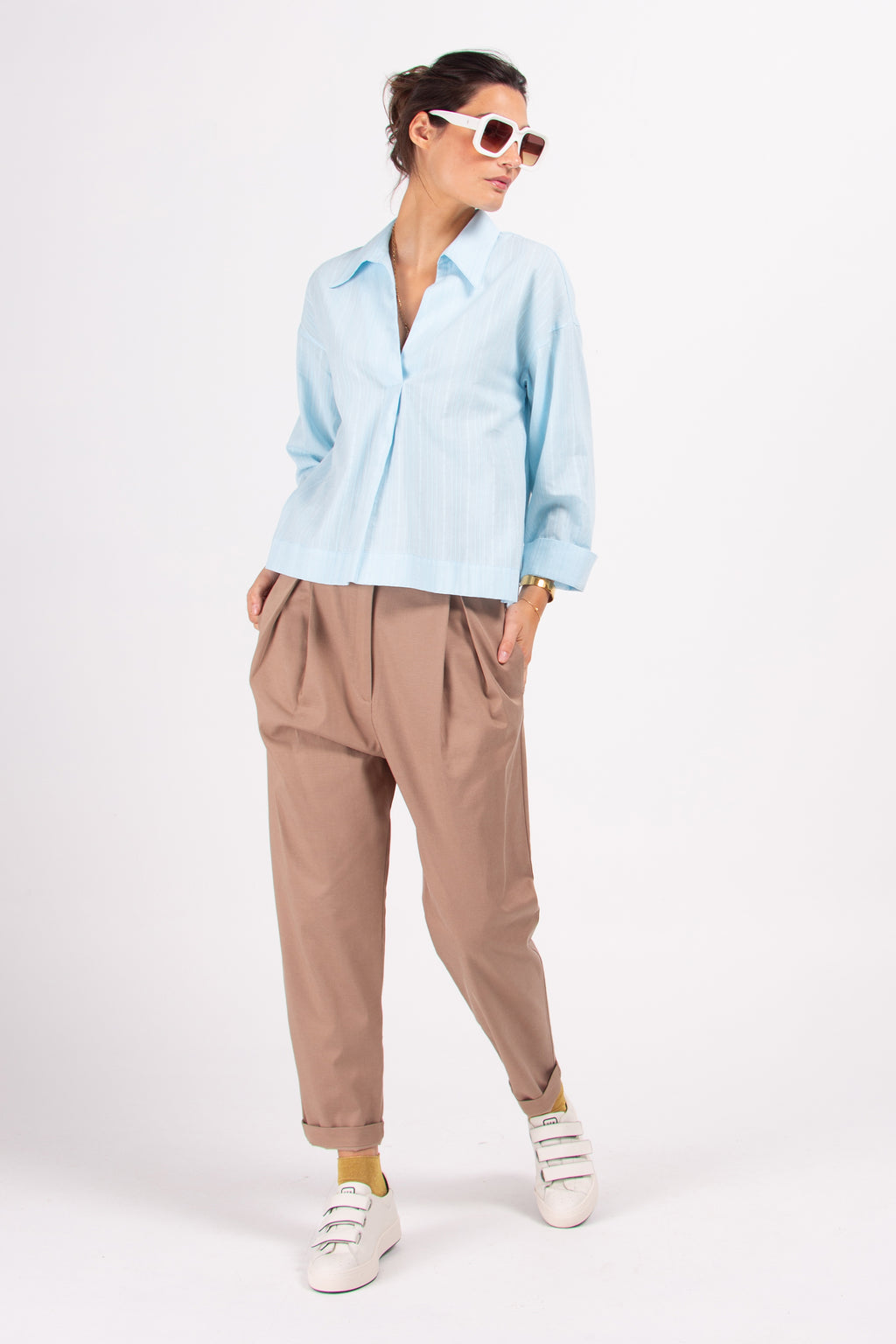 Didier taupe trousers
