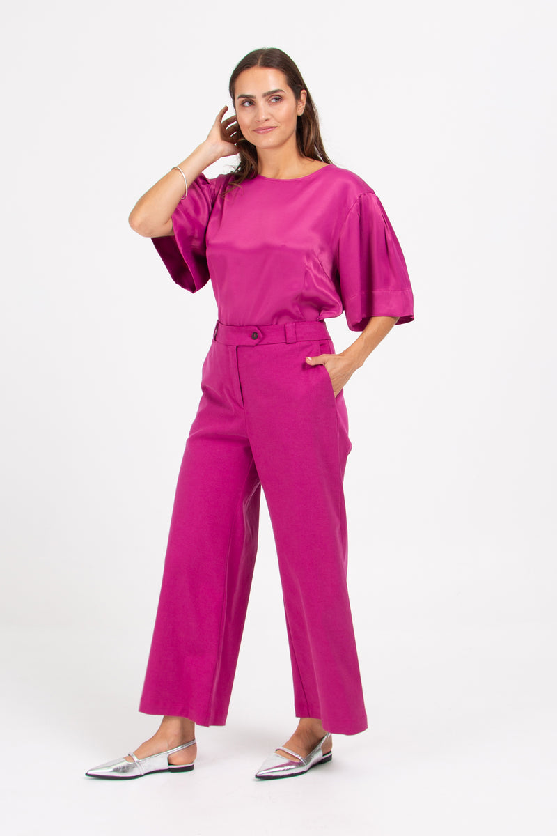 Dong trousers in fuchsia