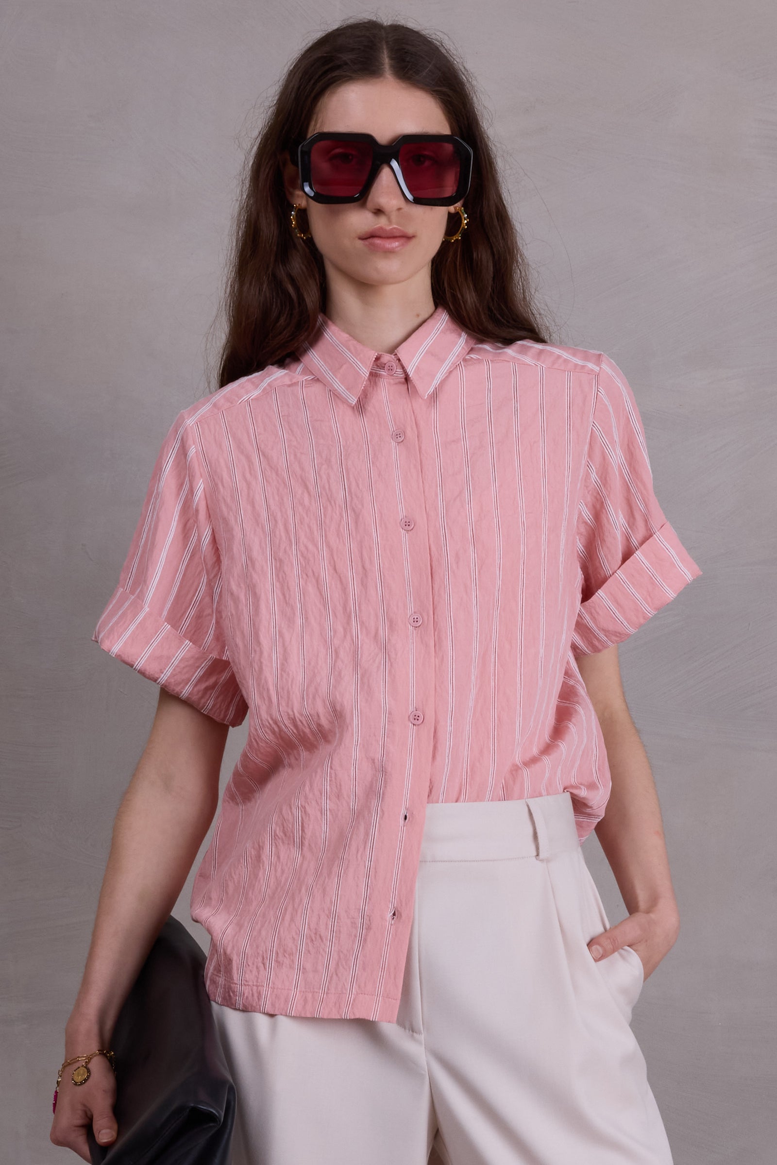 Falma rosa gestreiftes Hemd