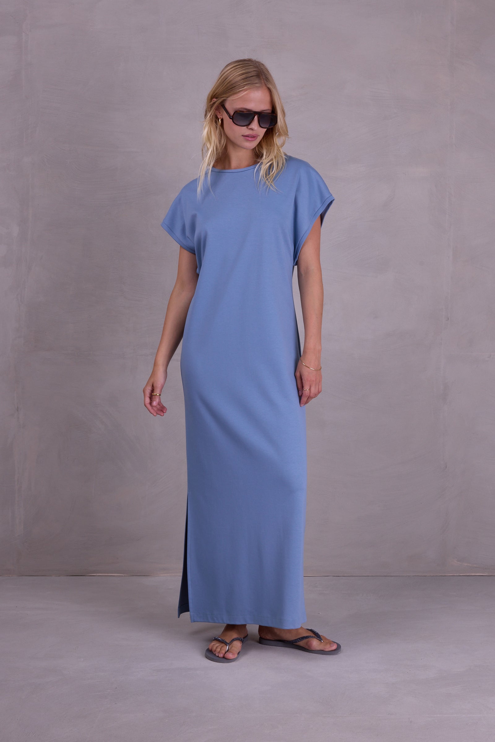 Denise Kleid in dusk blue