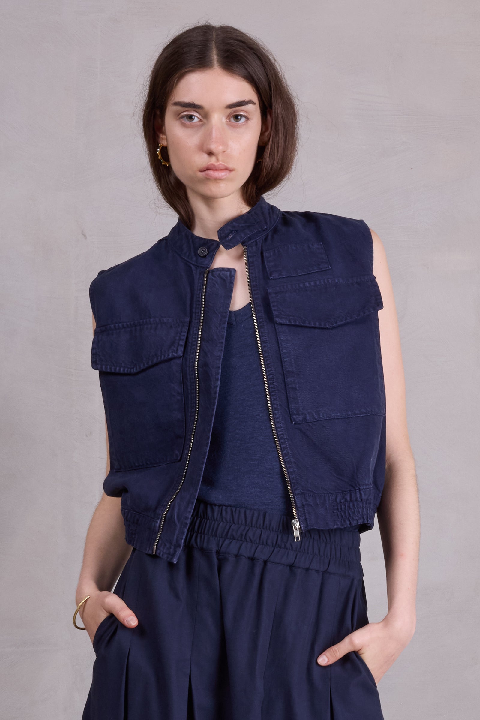 Fallonn cargo jasje in night blue