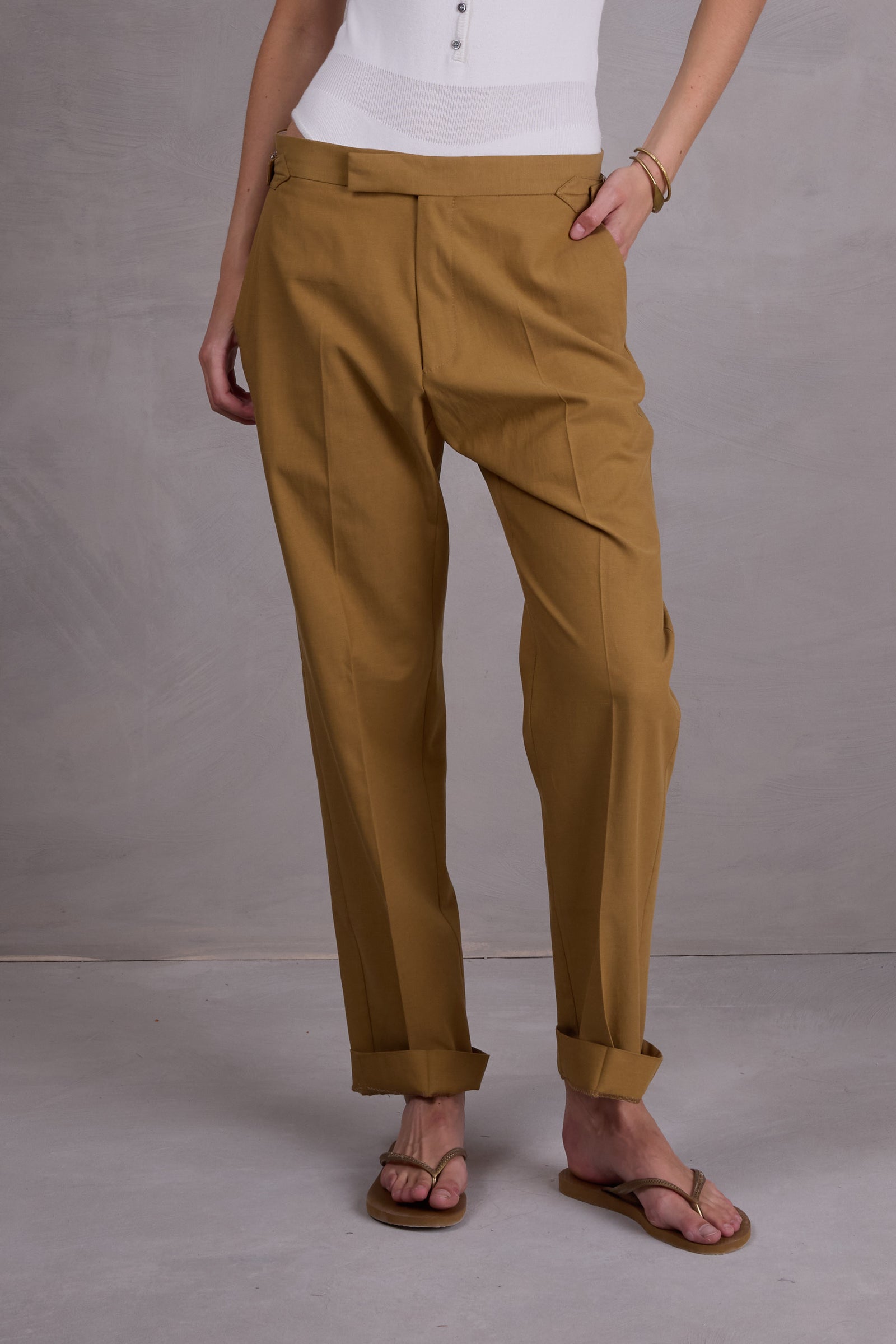 Fabrice Hose in mustard