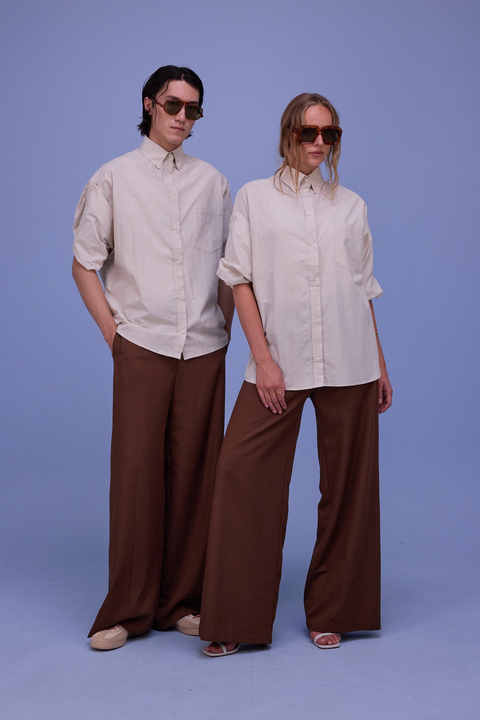 Harper hemd in chalk white