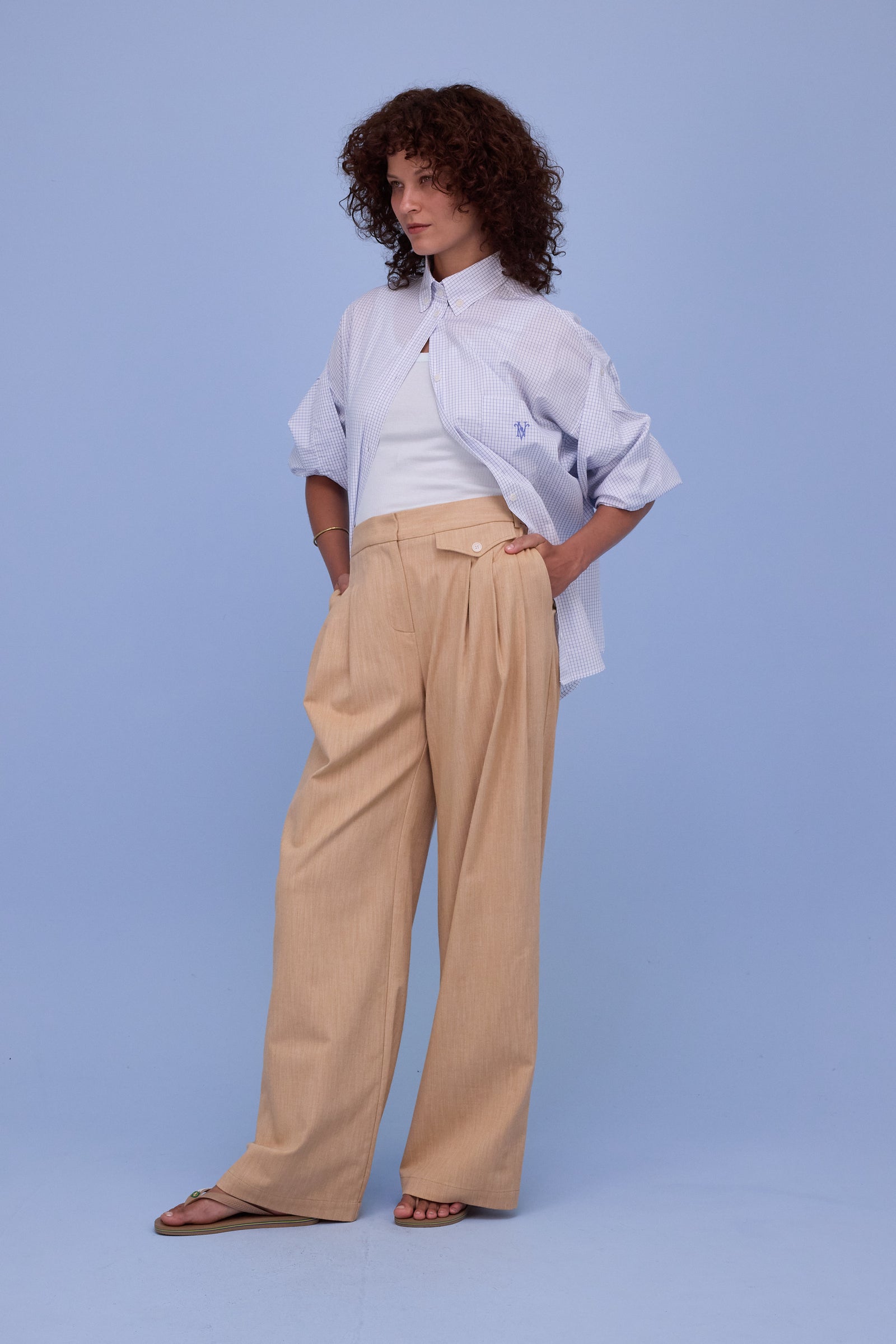 Harper hemd in notebook blue checks