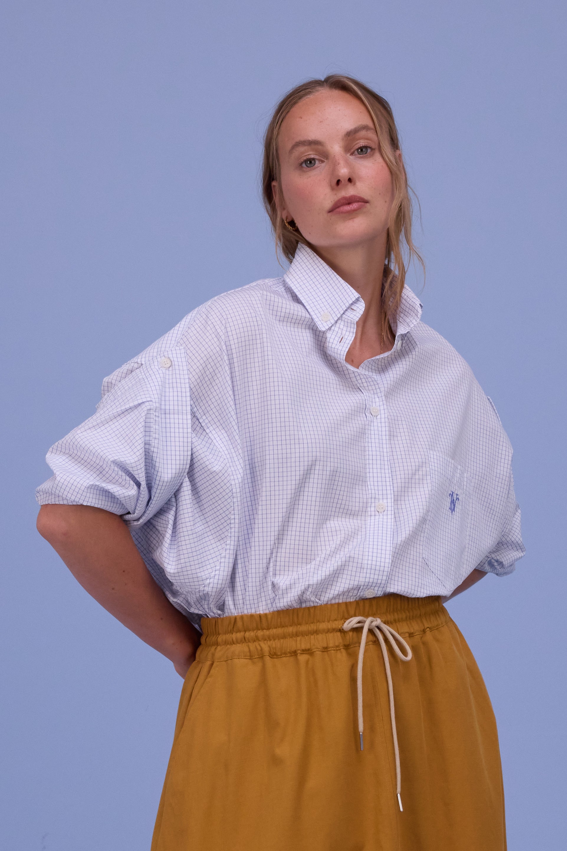 Harper hemd in notebook blue checks