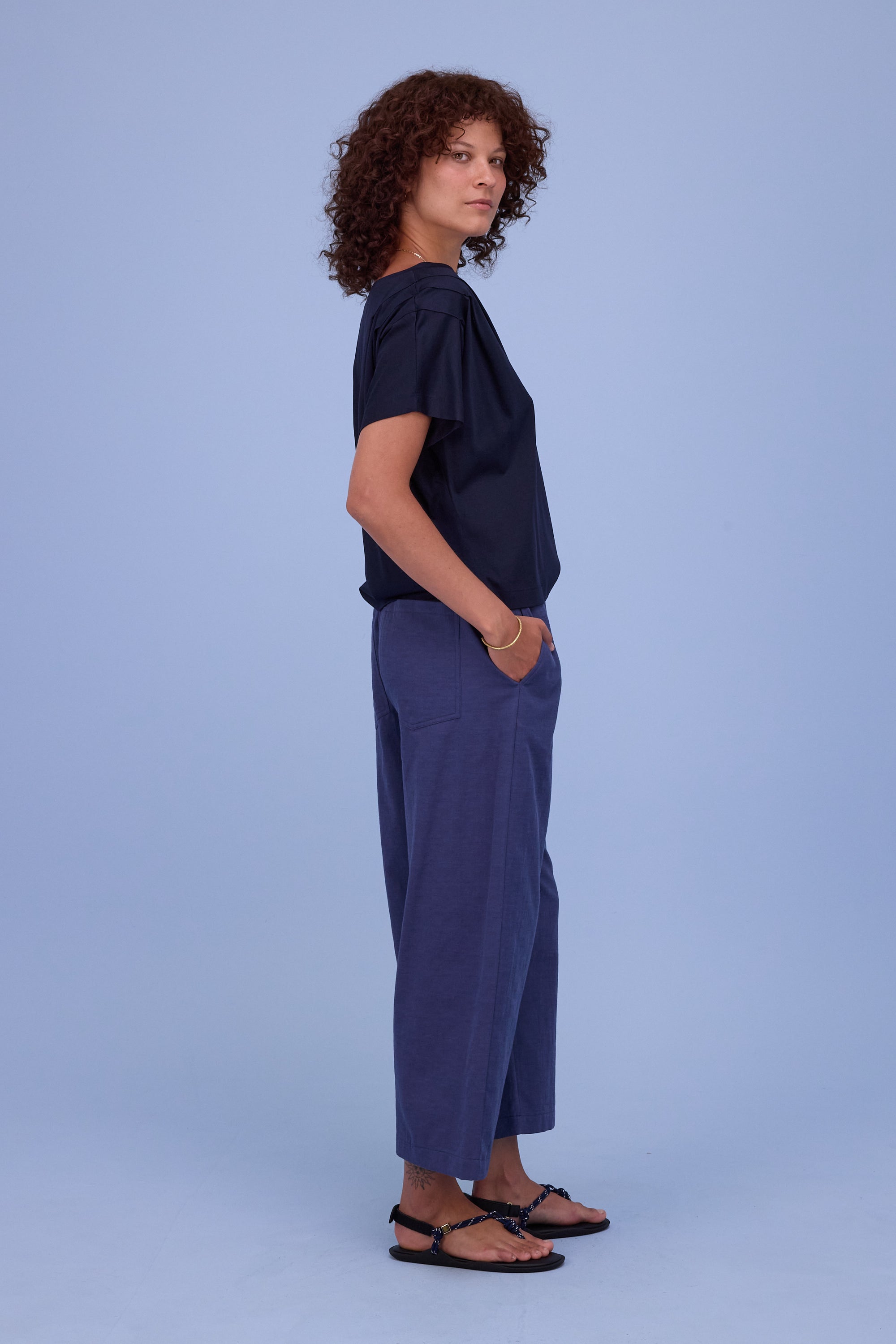 Bodine T-shirt in night blue