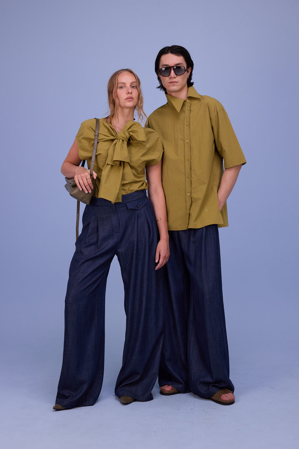 Harriet blouse in moss