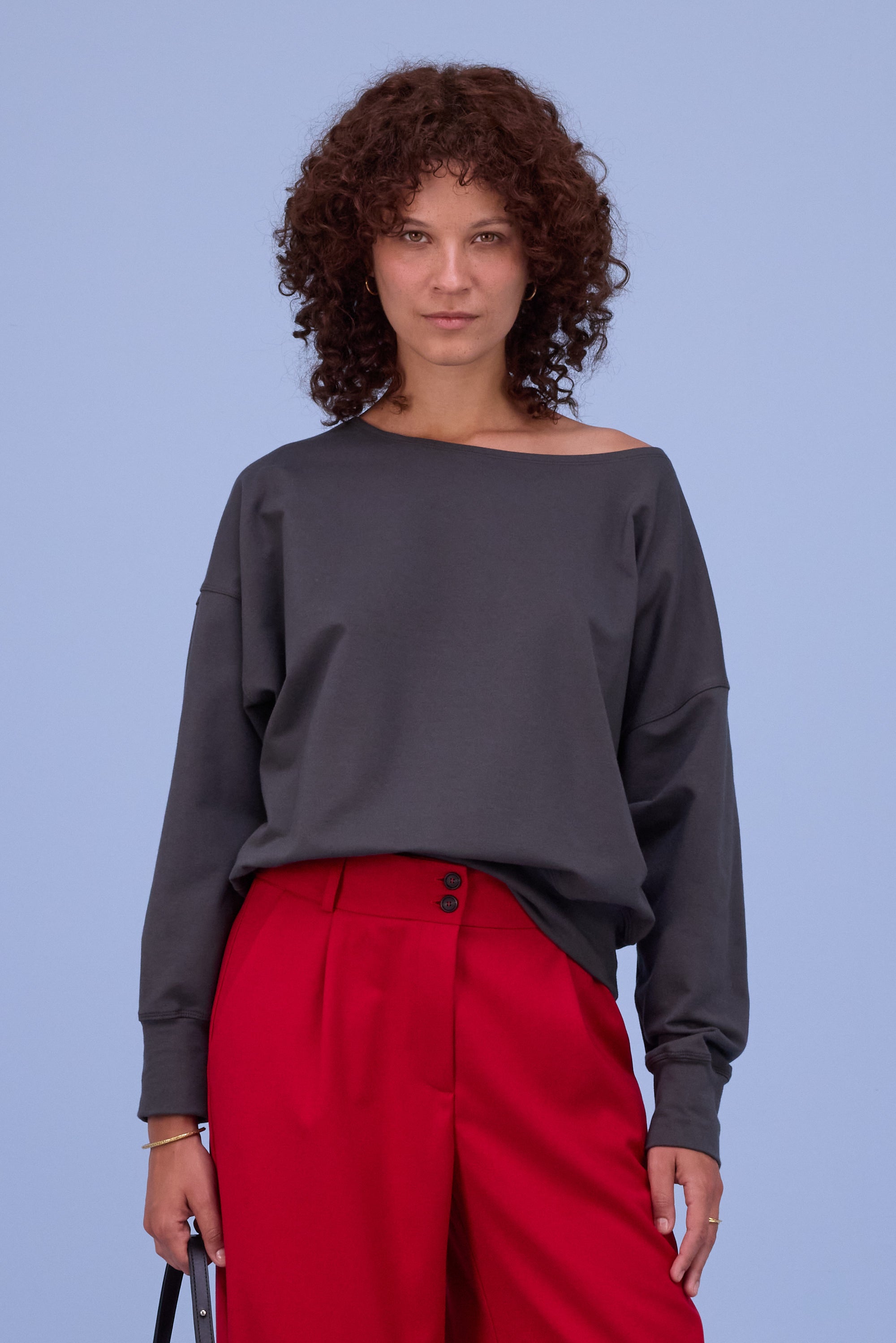 Gisele sweater in dark shadow