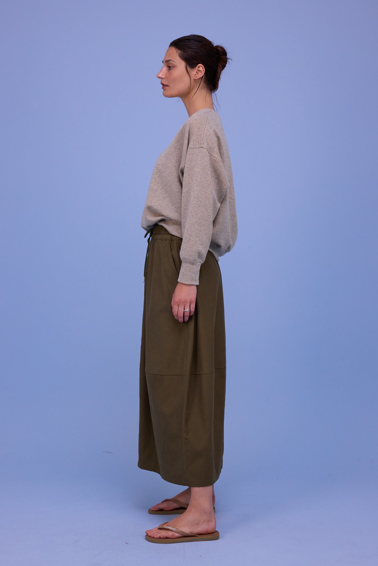 Gisele sweater in gold lurex