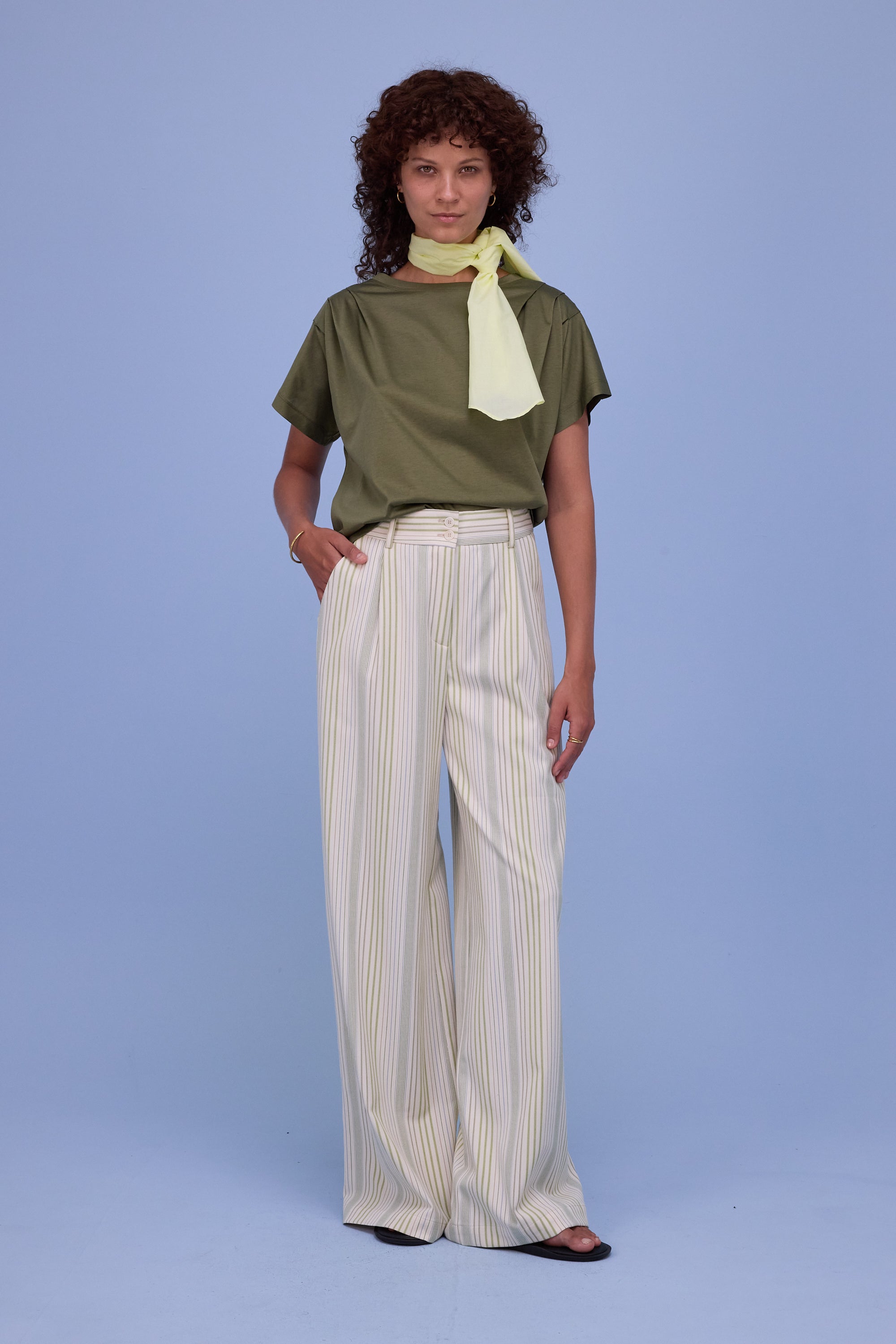 Zeline T-shirt in dark olive