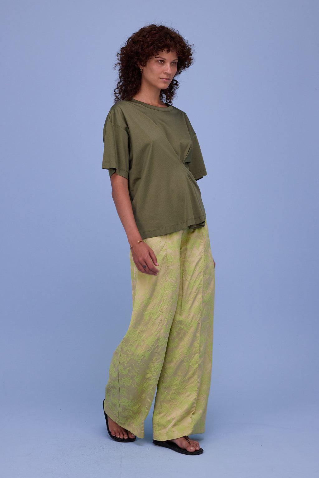 Hanka T-shirt in dark olive