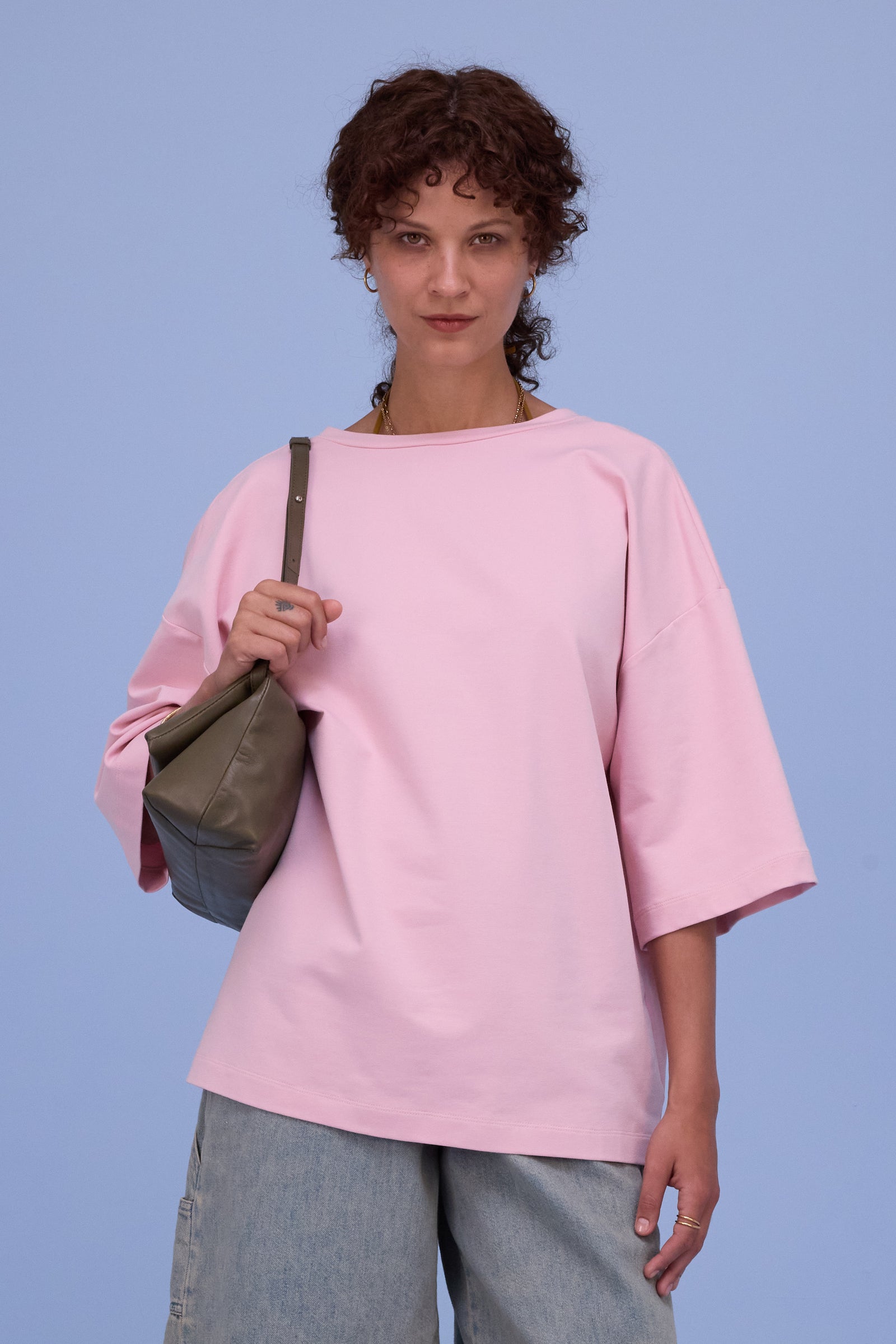 Hyon T-shirt in pink molton
