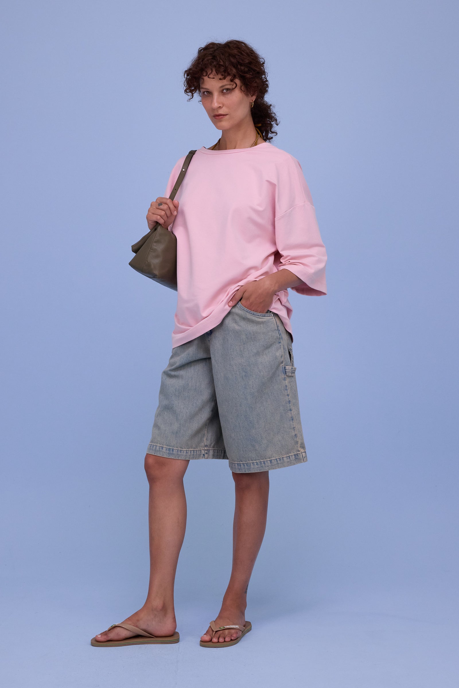 Hyon T-shirt in pink molton