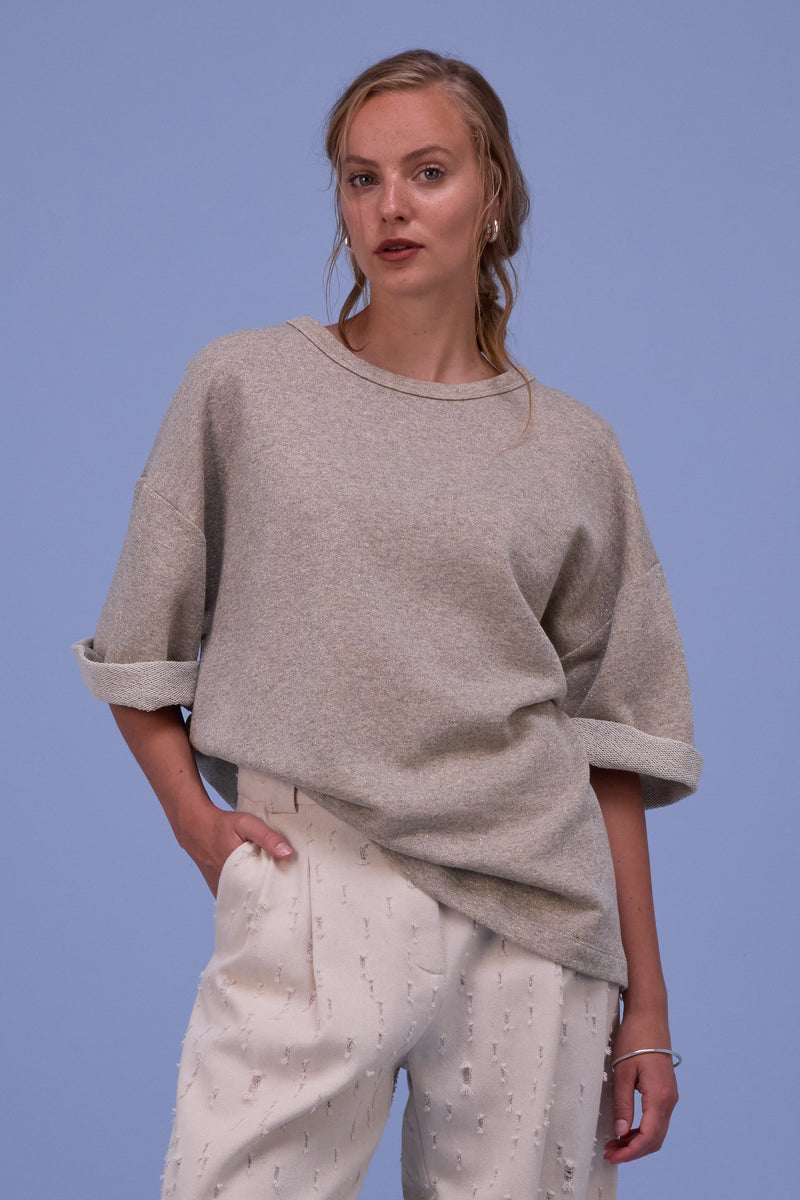 Harris T-shirt in gold lurex