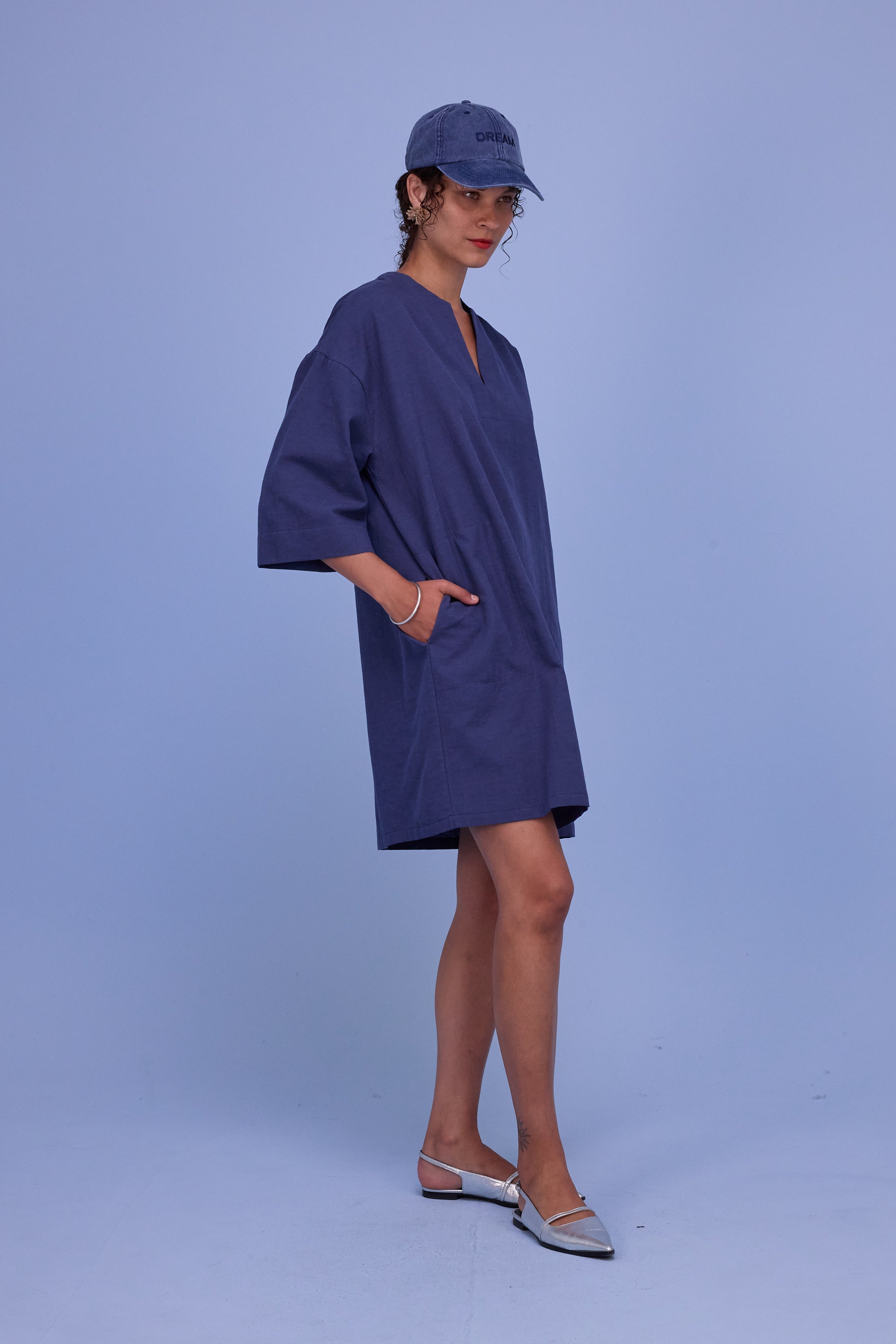 Harlow jurk in marlin blue