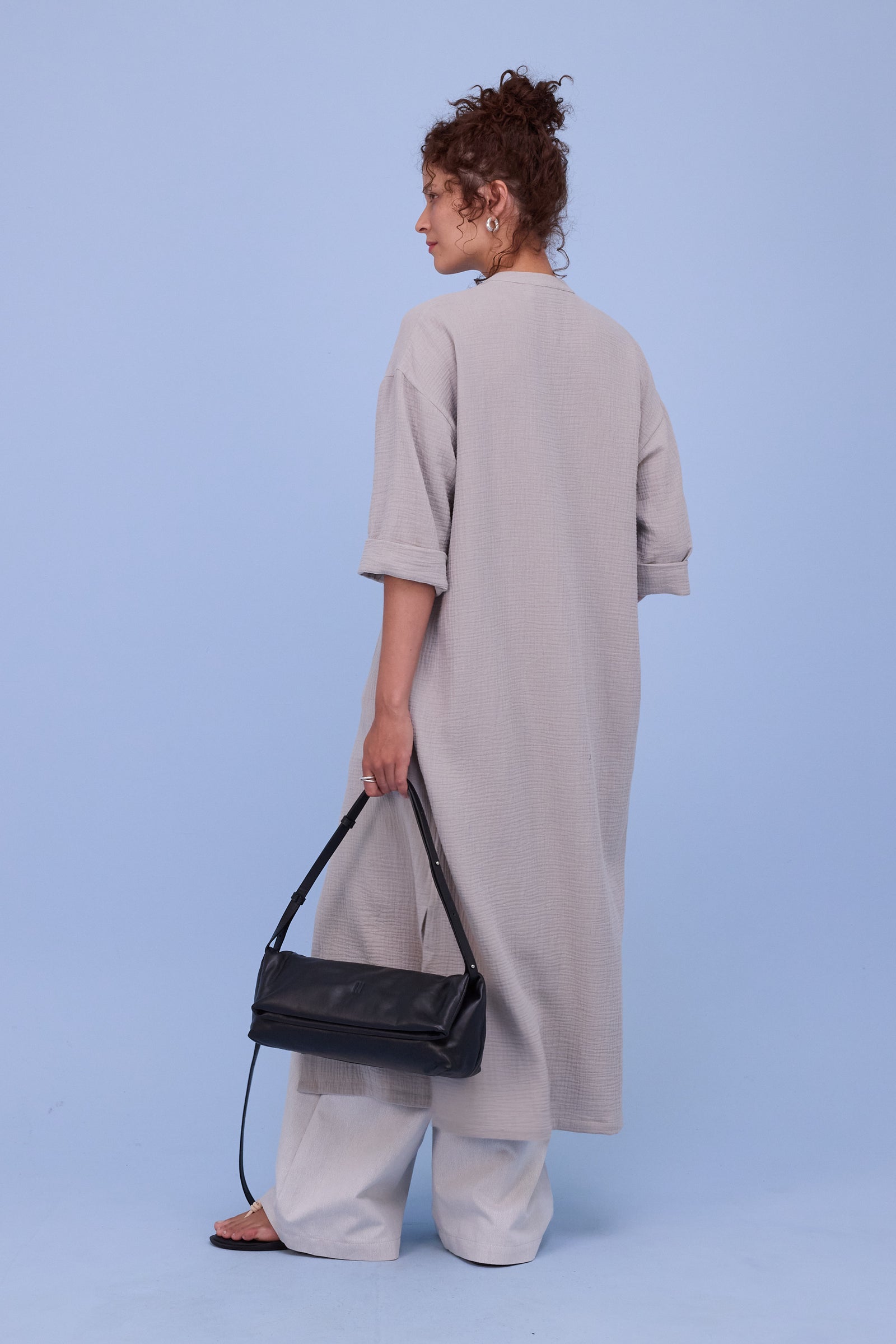 Halina jurk in dove tetra