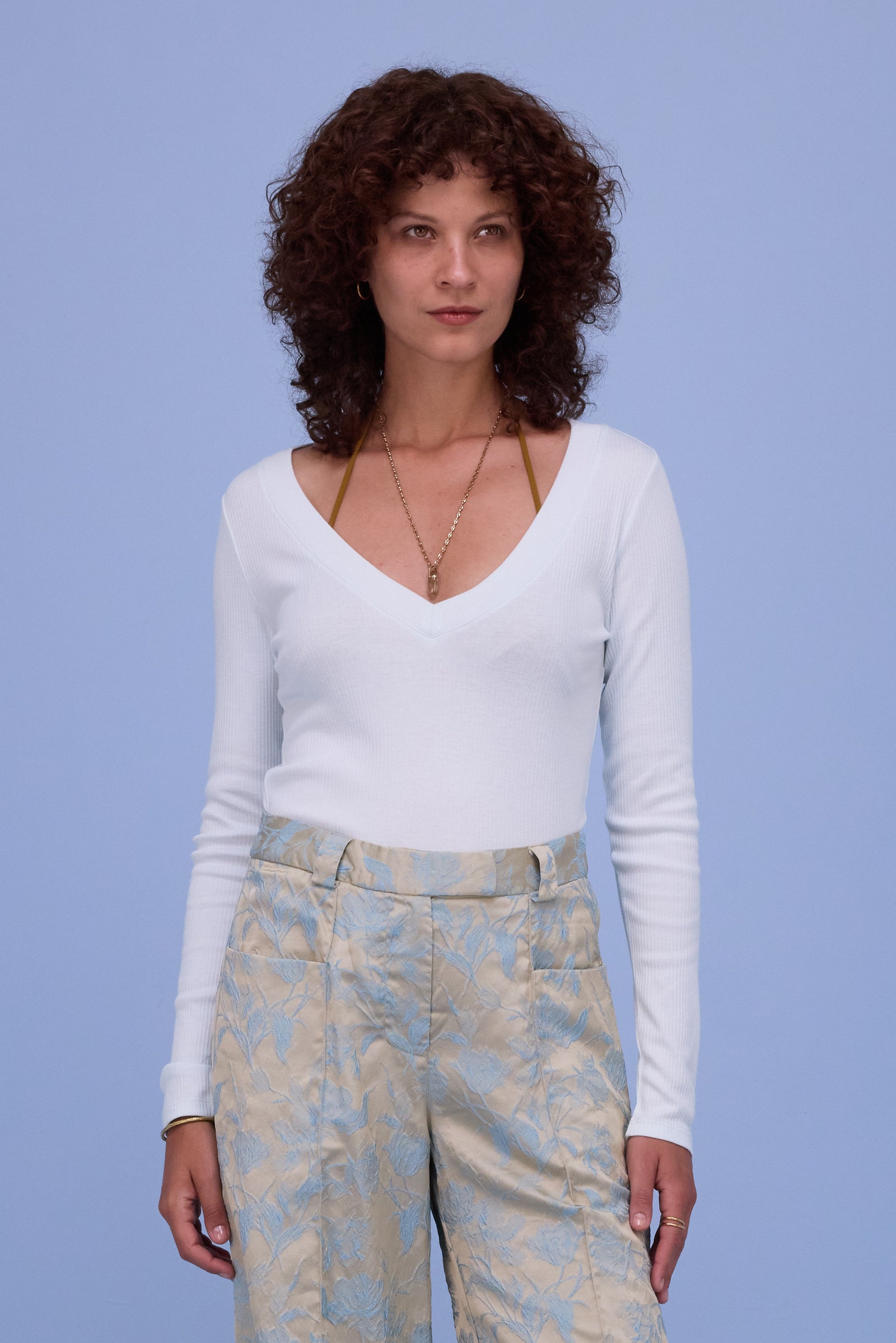 Harley T-shirt in ice blue