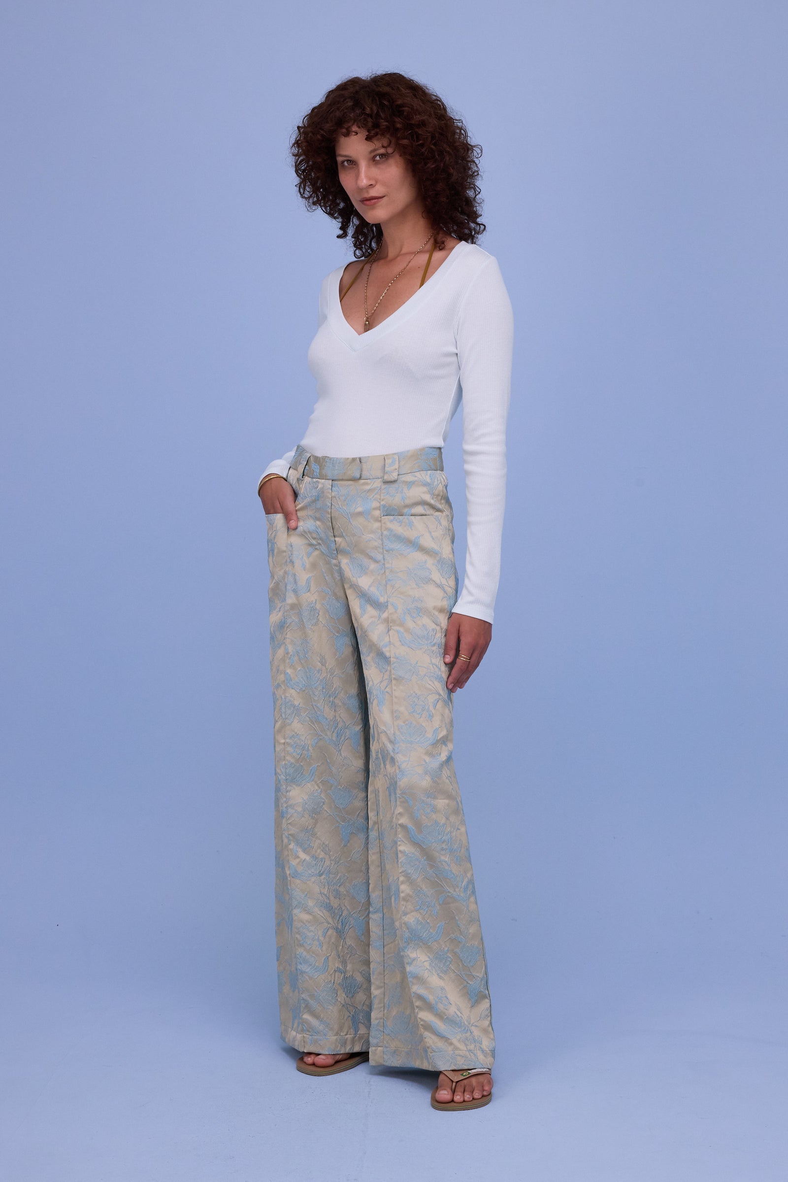 Harley T-shirt in ice blue