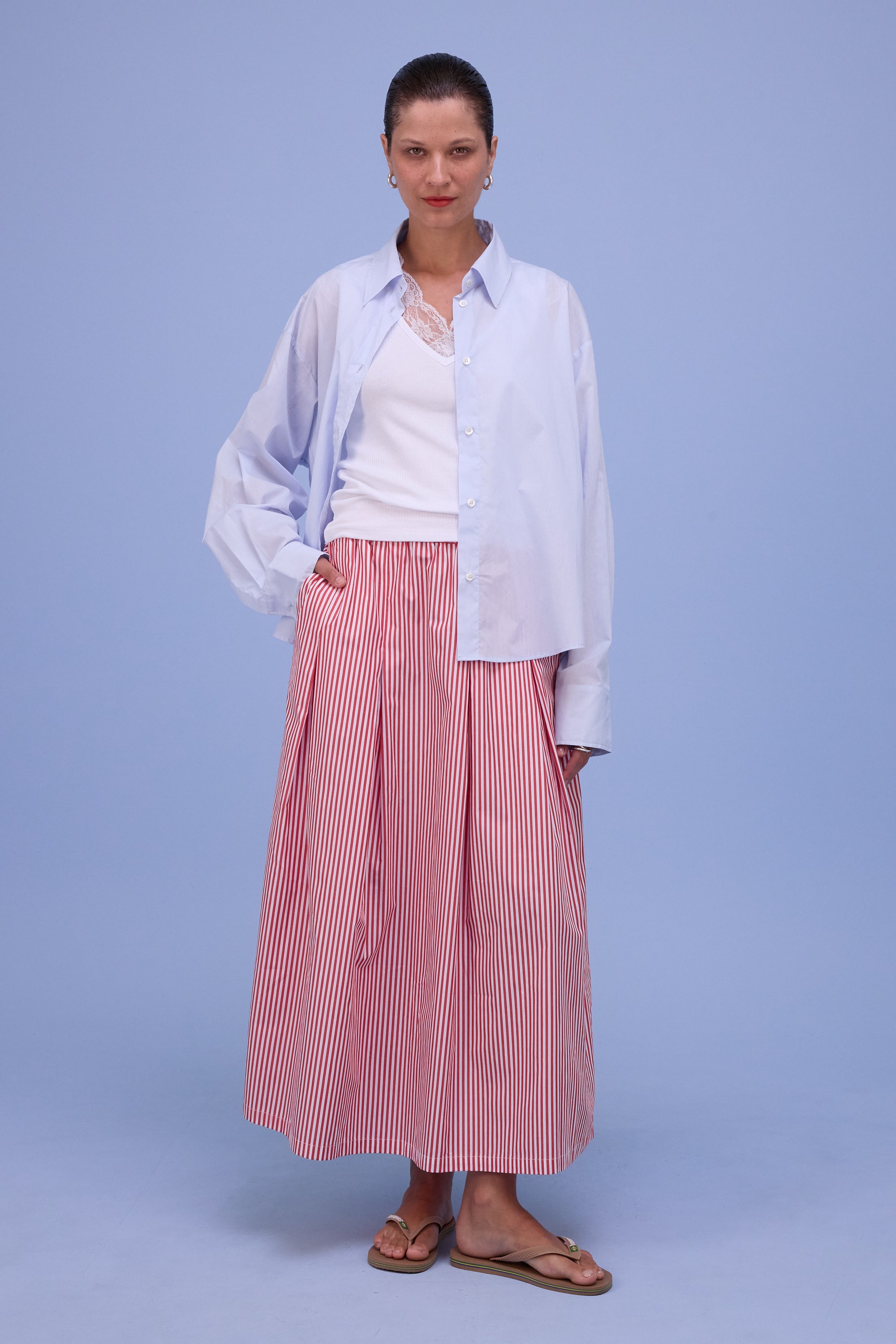 Hia witte top met kant