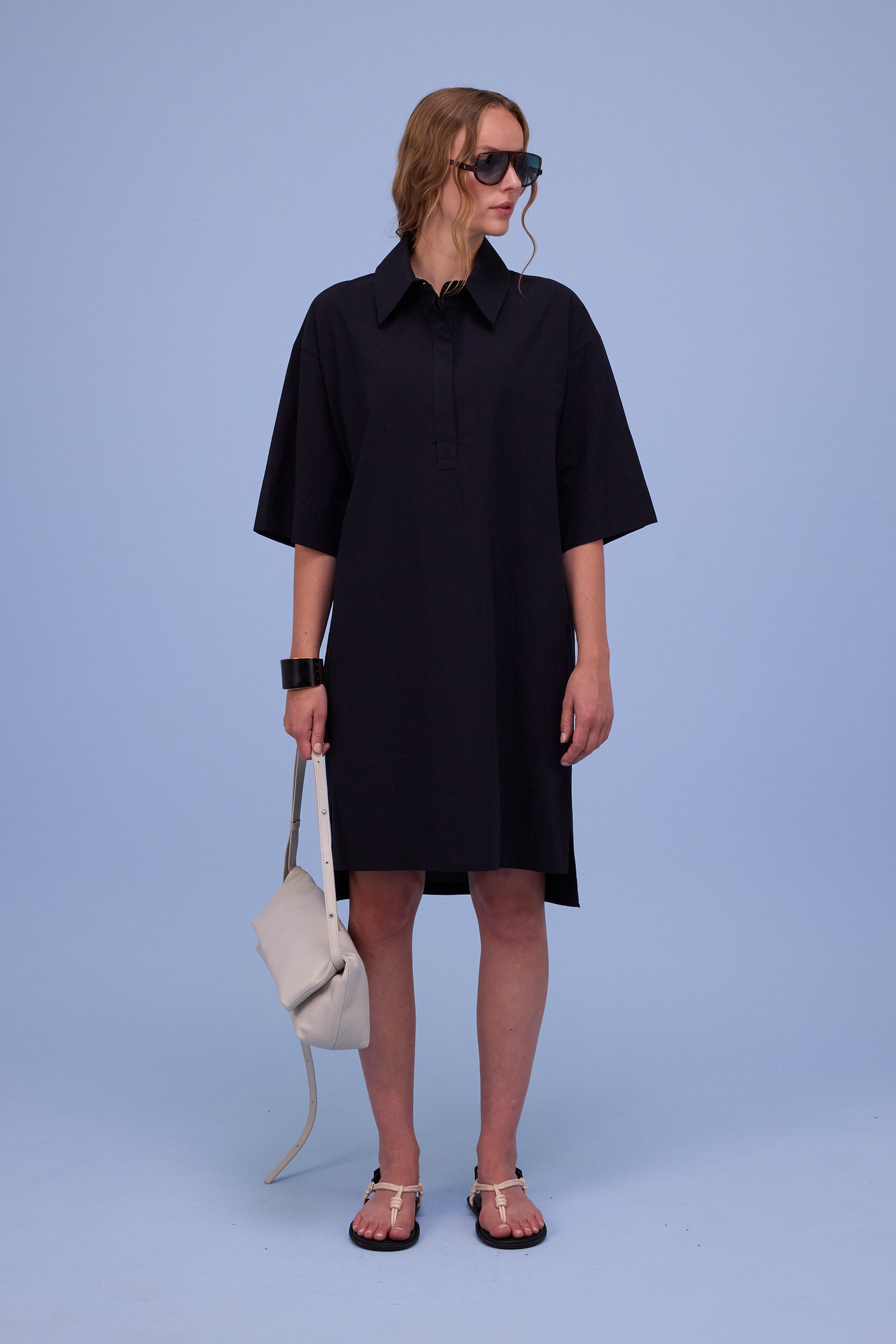 Hester zwarte polo dress 