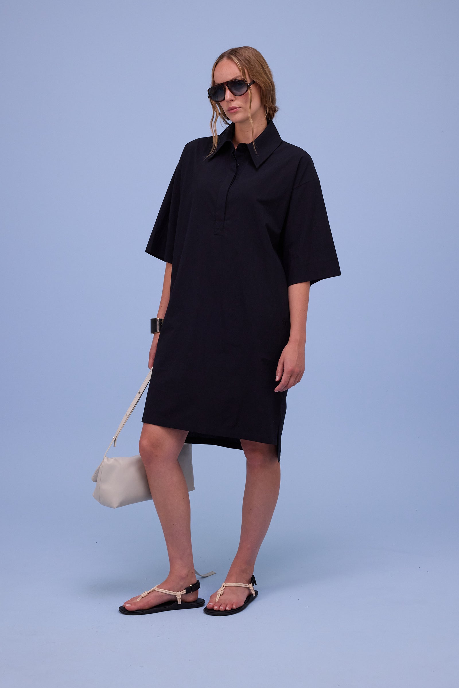 Hester zwarte polo dress 