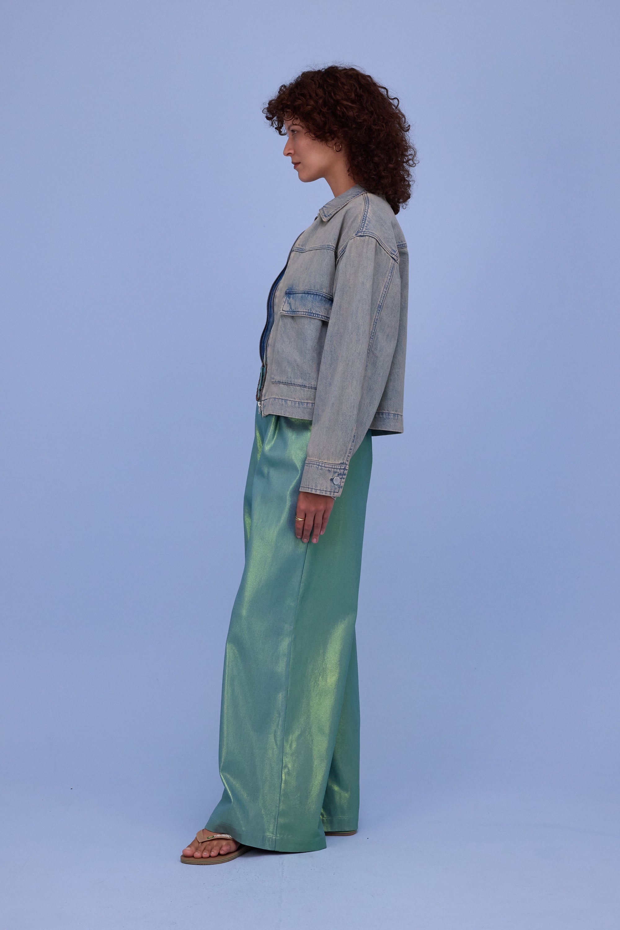 Hervé jasje in sand denim