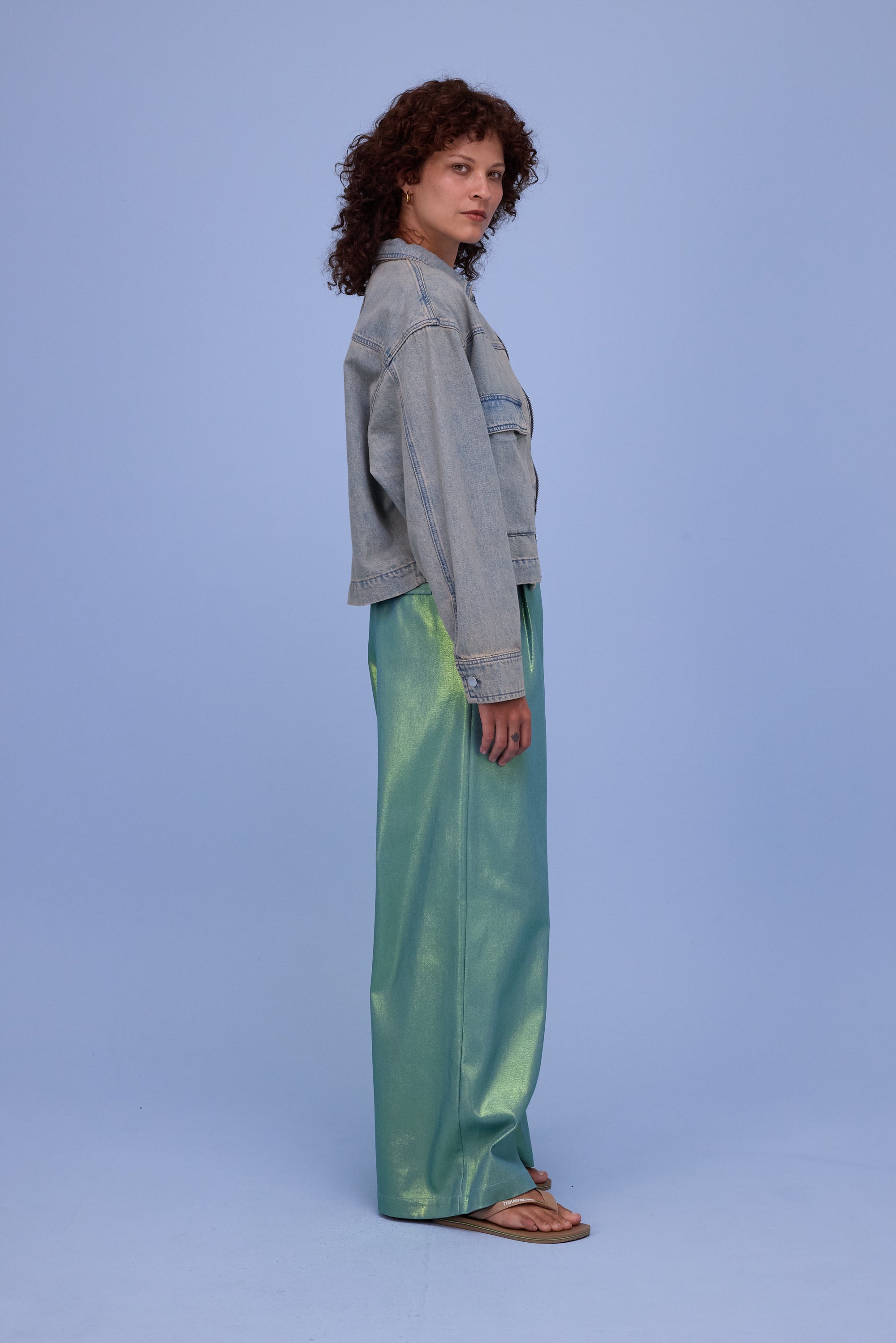 Hervé jasje in sand denim