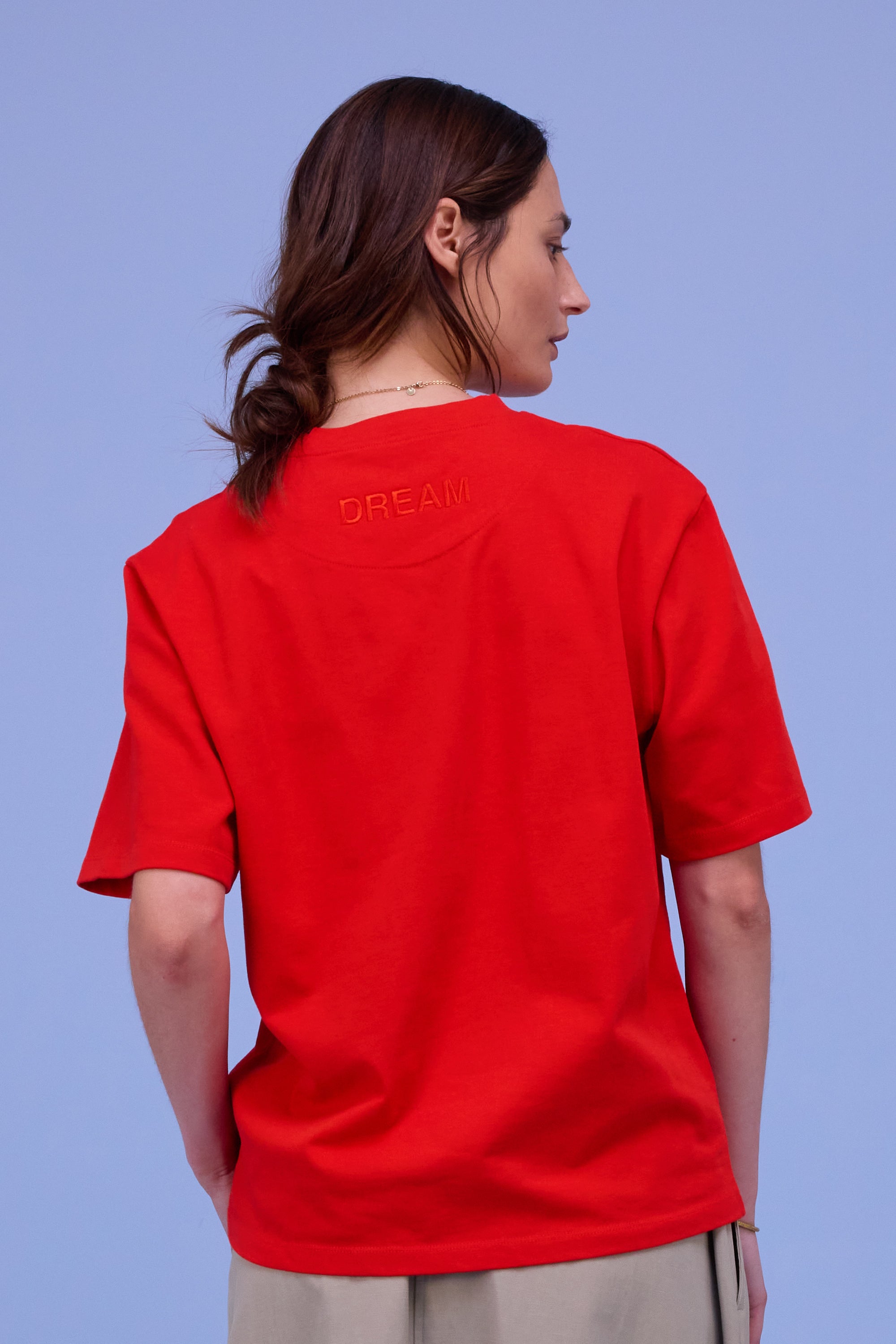 Haiden T-shirt in fiesta red