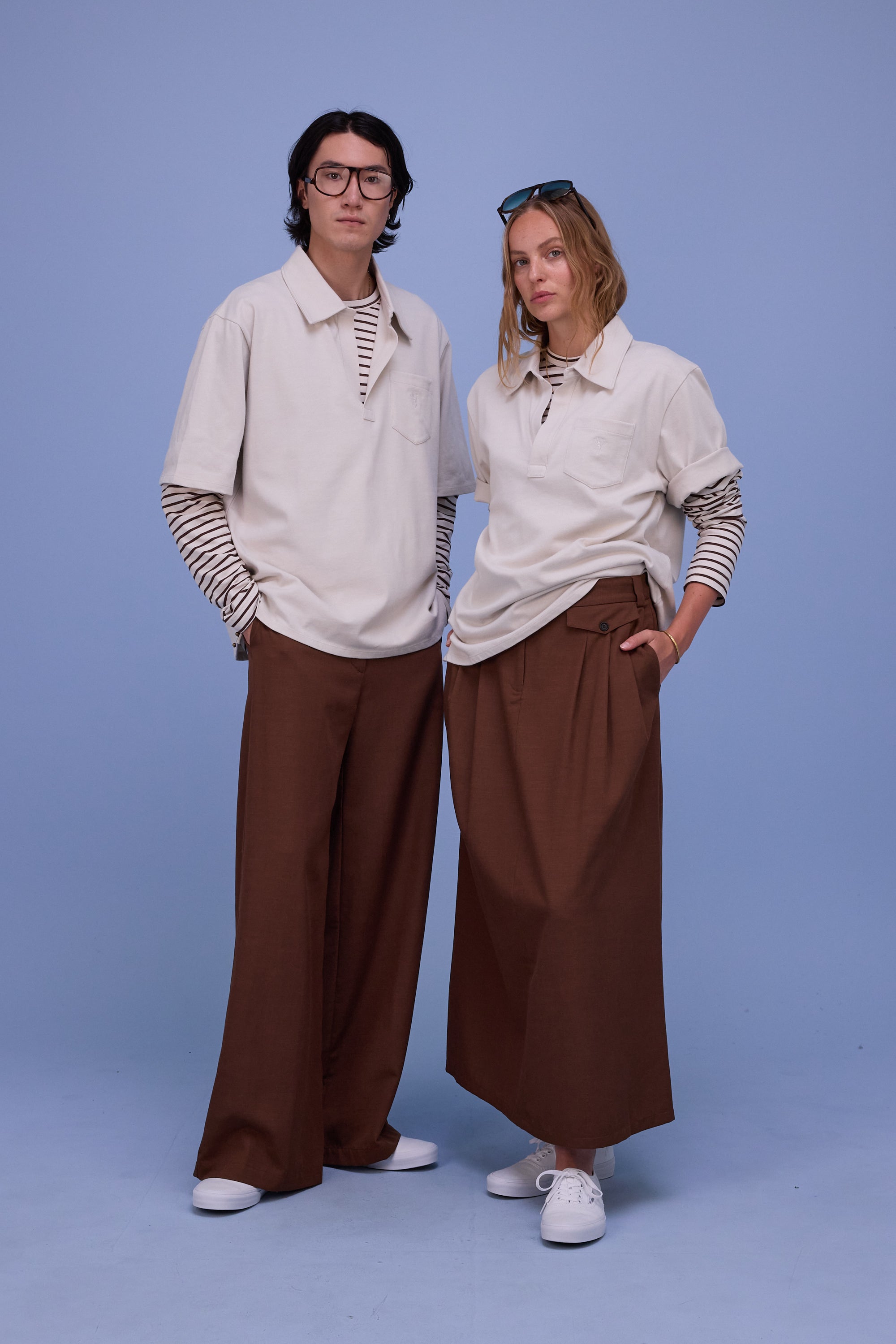 Hunter polo in almond