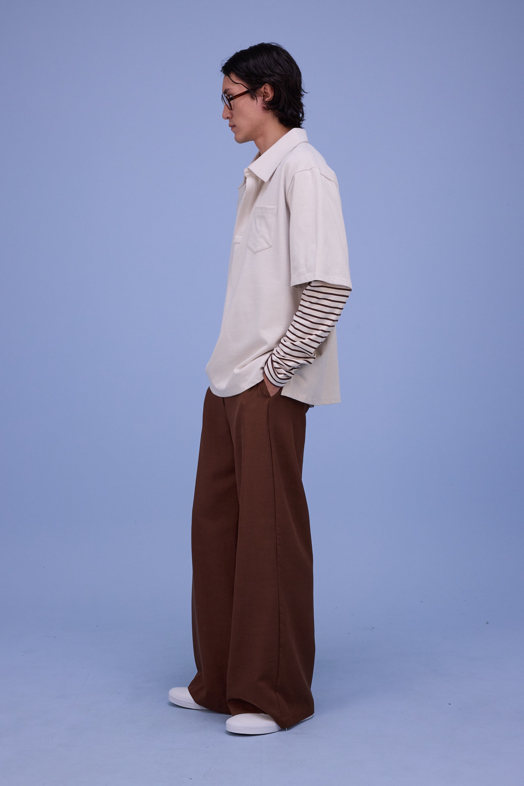 Hunter polo in almond