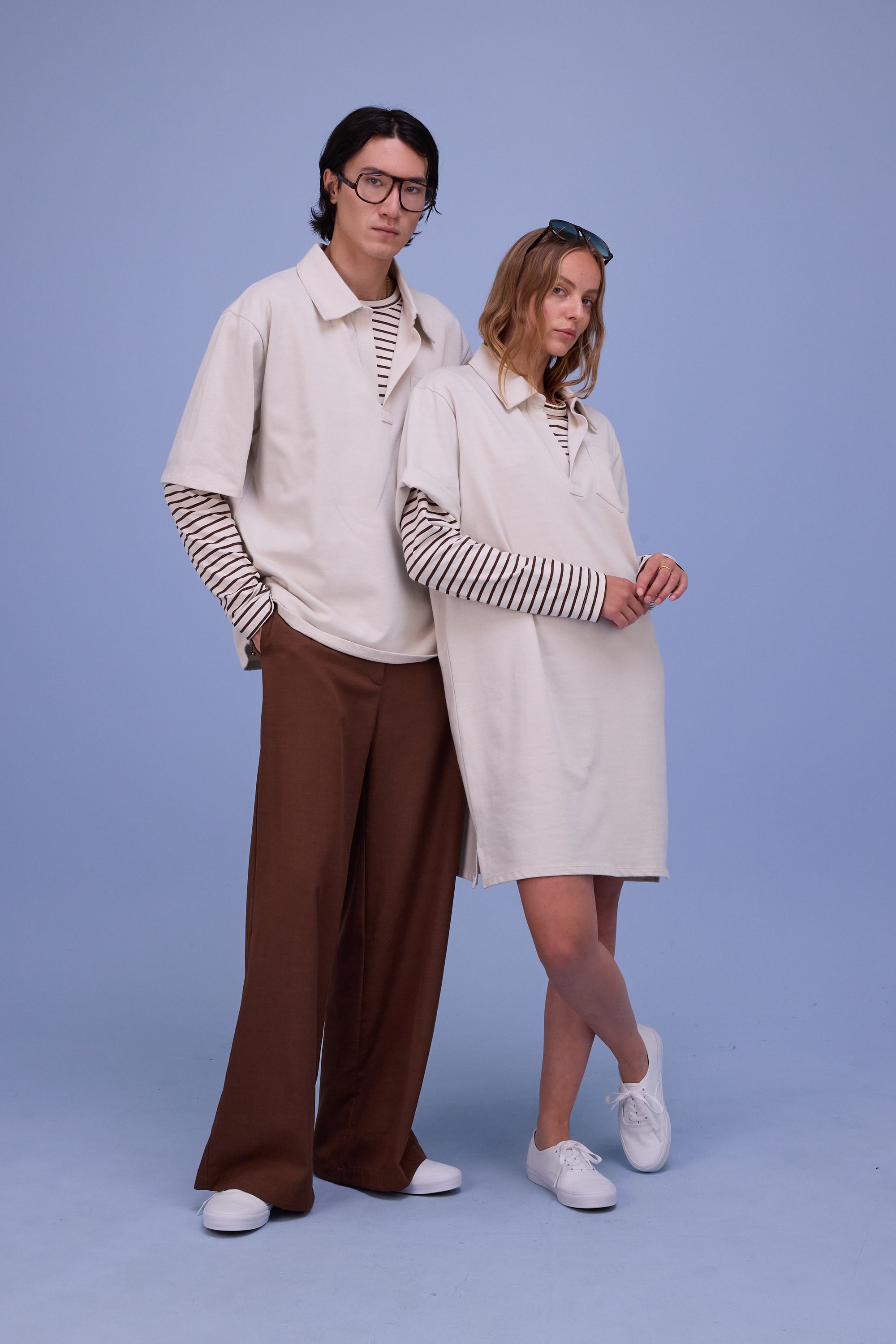 Hunter polo in almond