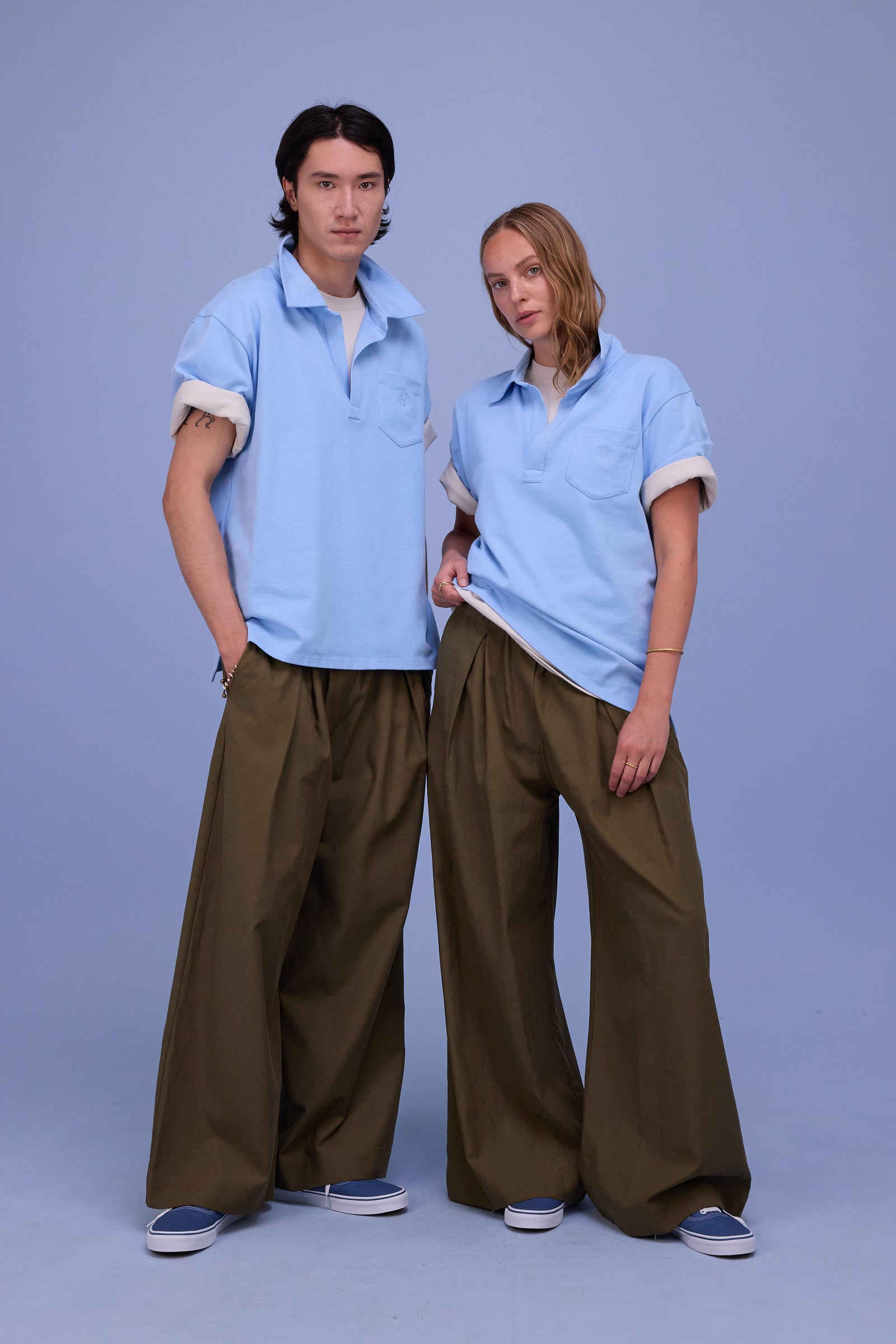 Hunter polo in airy blue