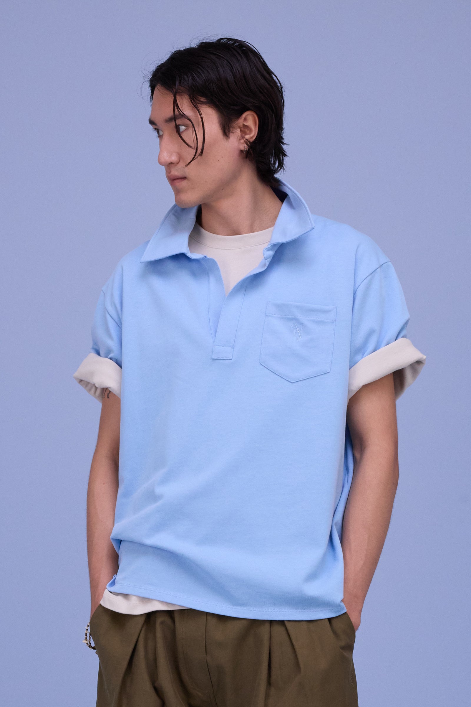 Hunter polo in airy blue