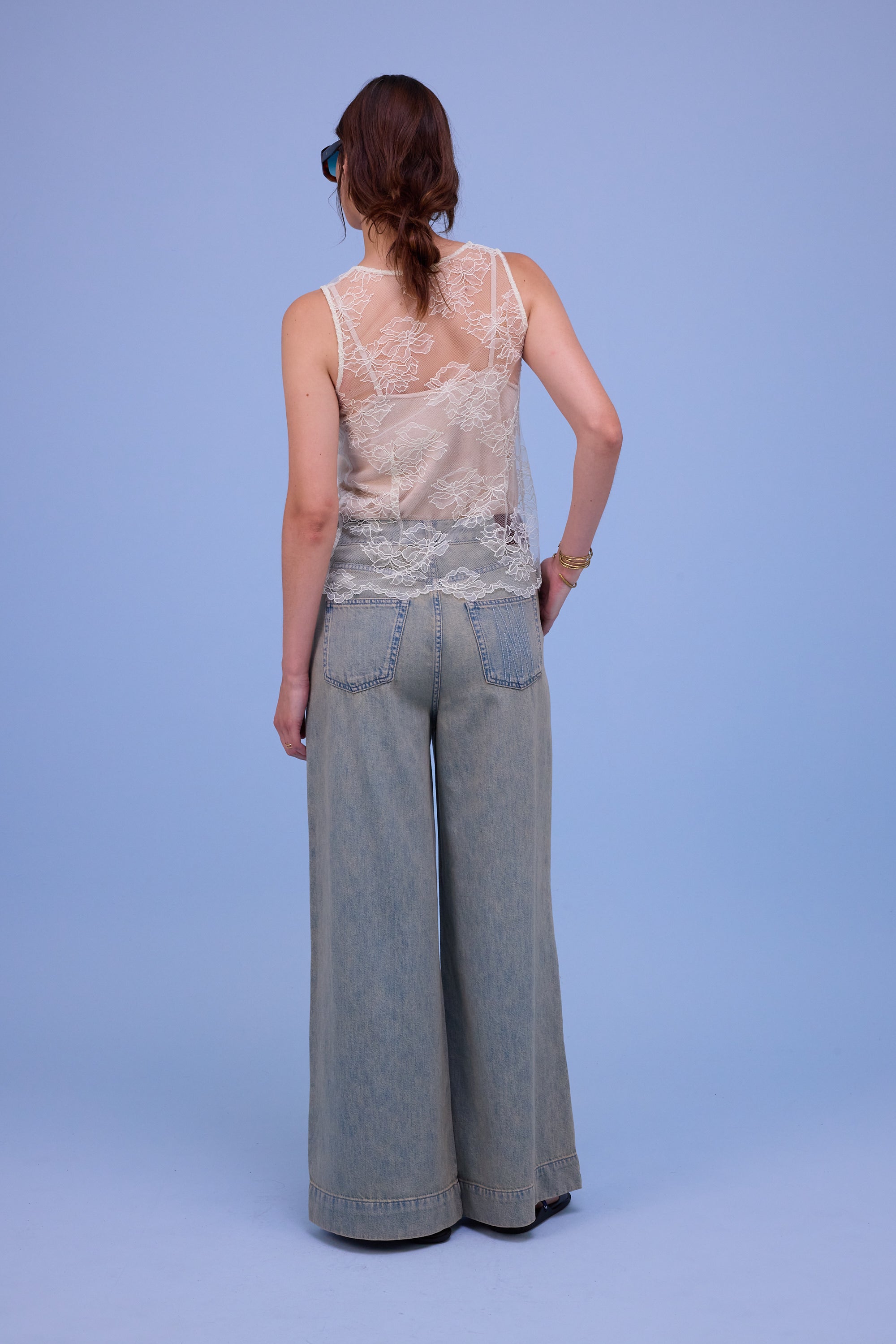 Horijn trousers in sand denim