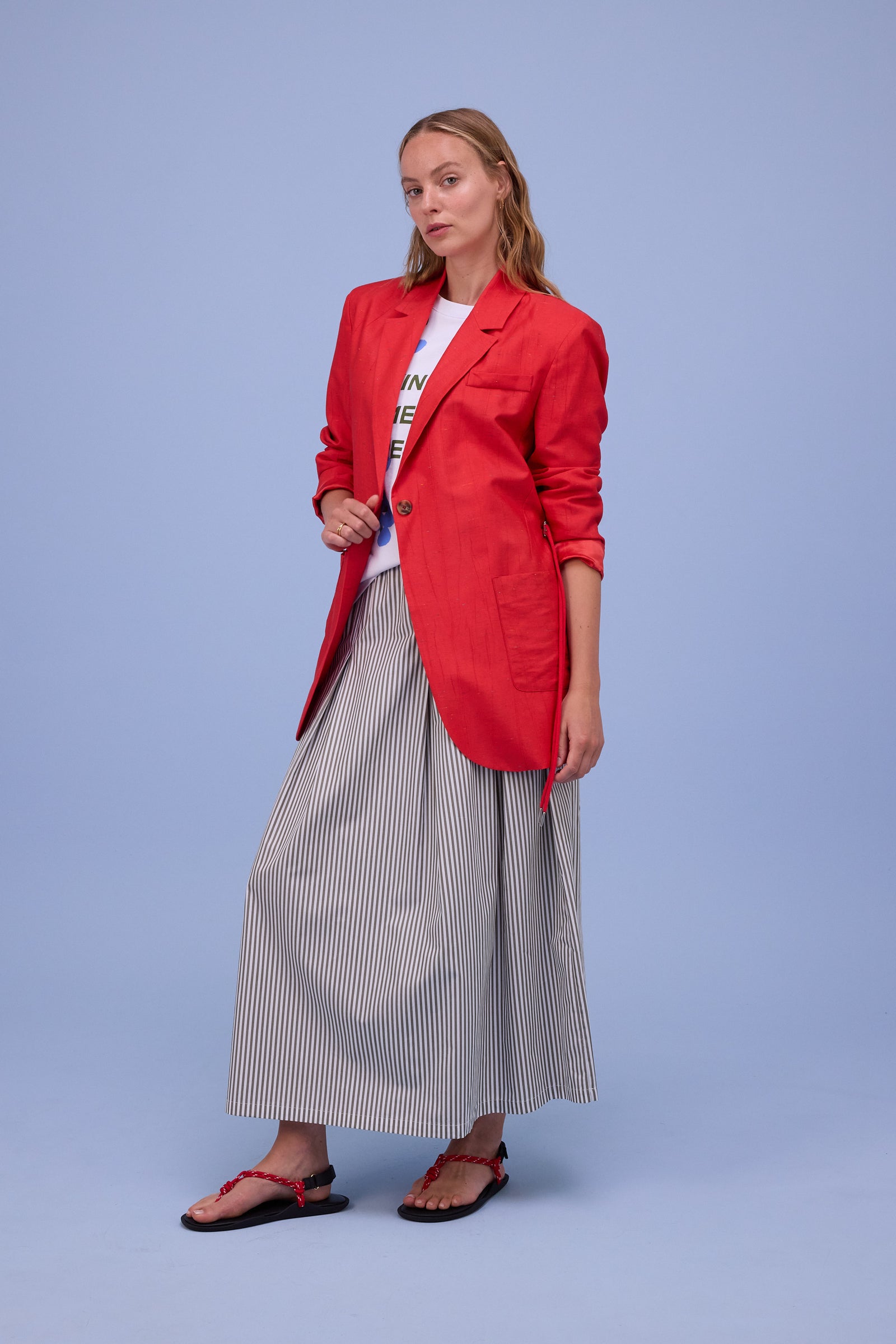 Harmon blazer in fiesta red santoso