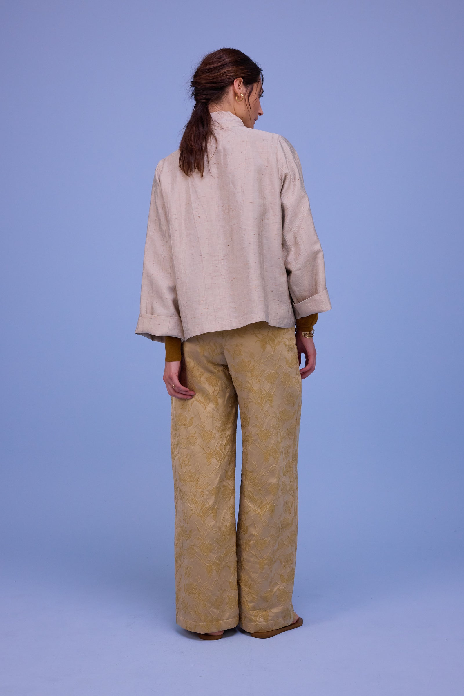 Flenn kimono in champagne santoso