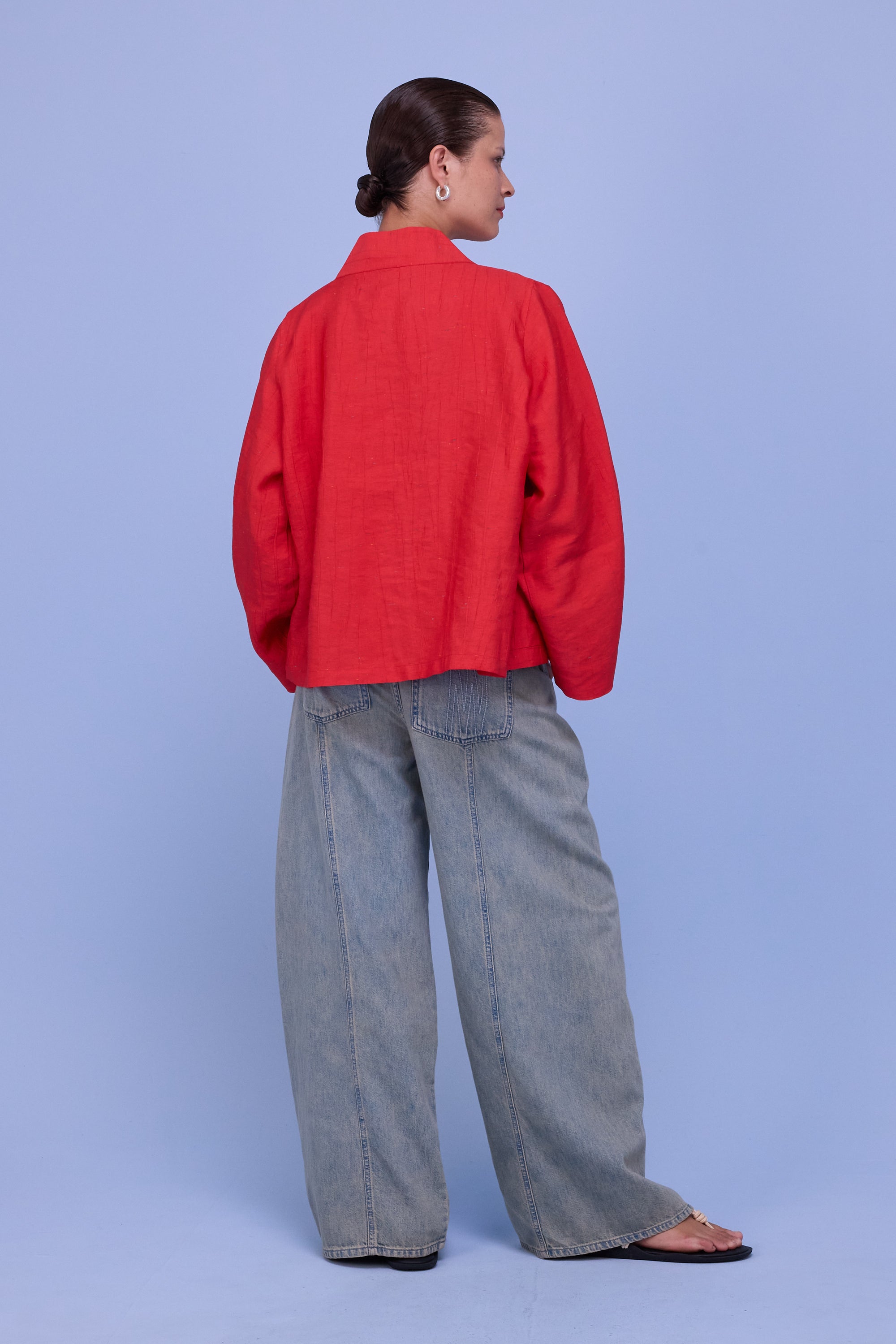 Flenn kimono in fiesta red santoso