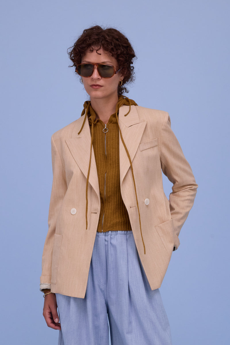 Davos blazer in soft amber