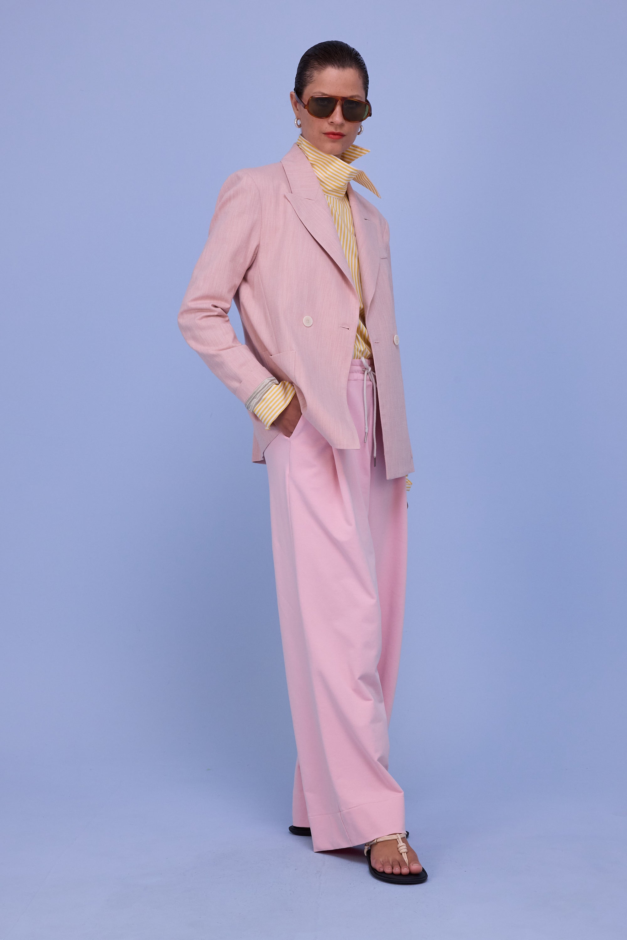 Davos blazer in soft rose