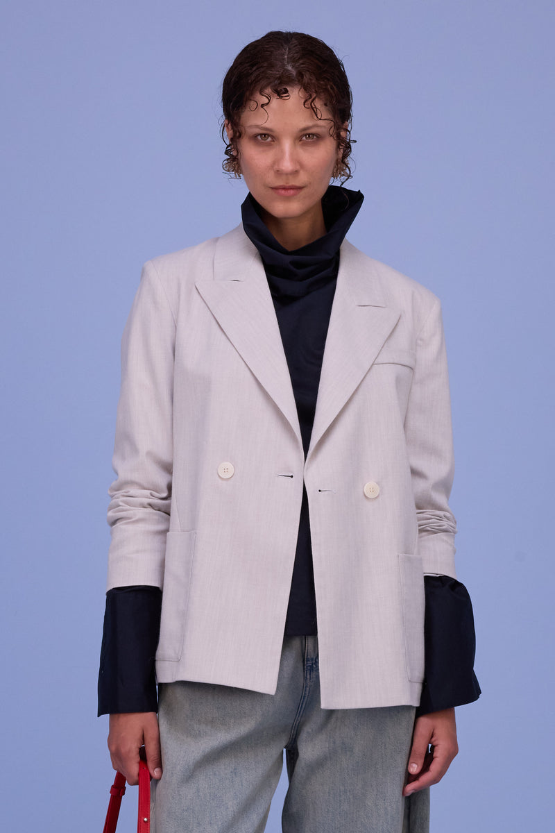 Davos blazer in soft grey