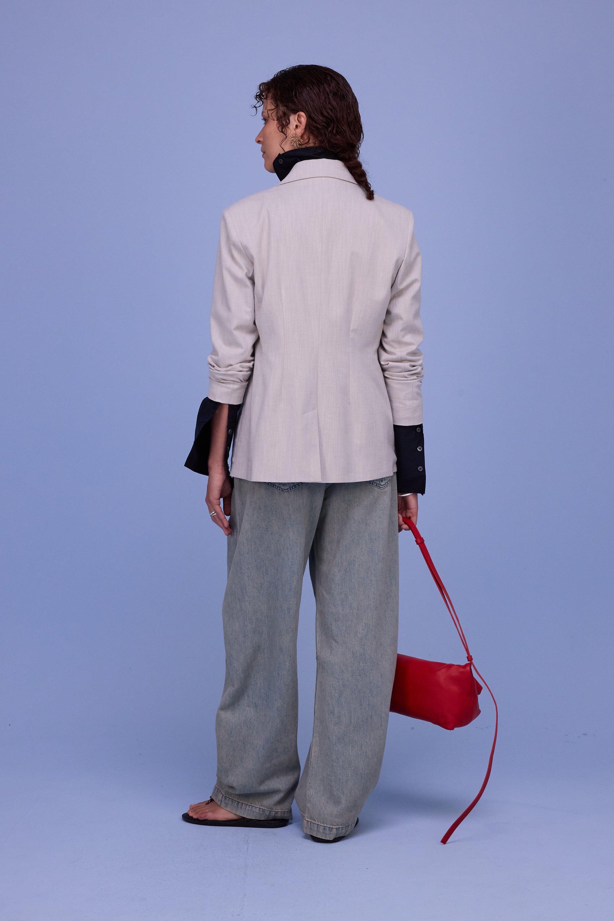 Davos blazer in soft grey