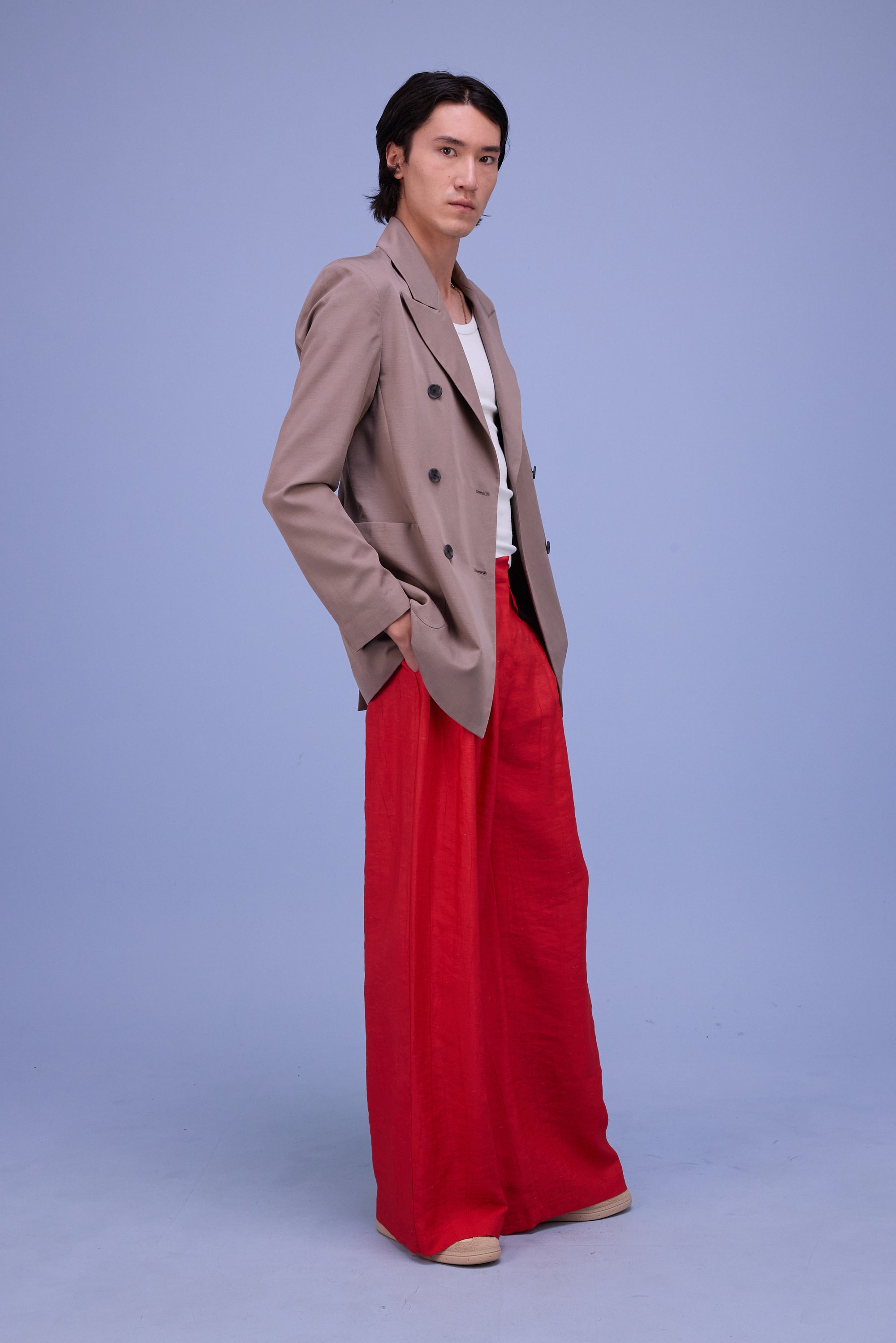 Glenn blazer in simply taupe