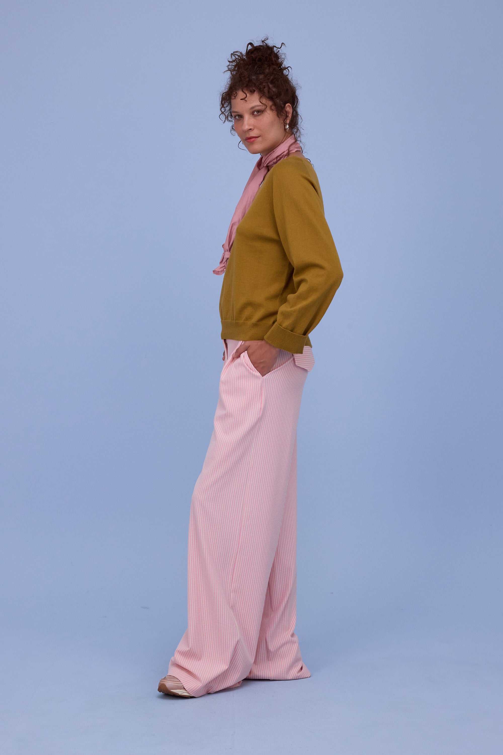 Honfleur trui in mustard