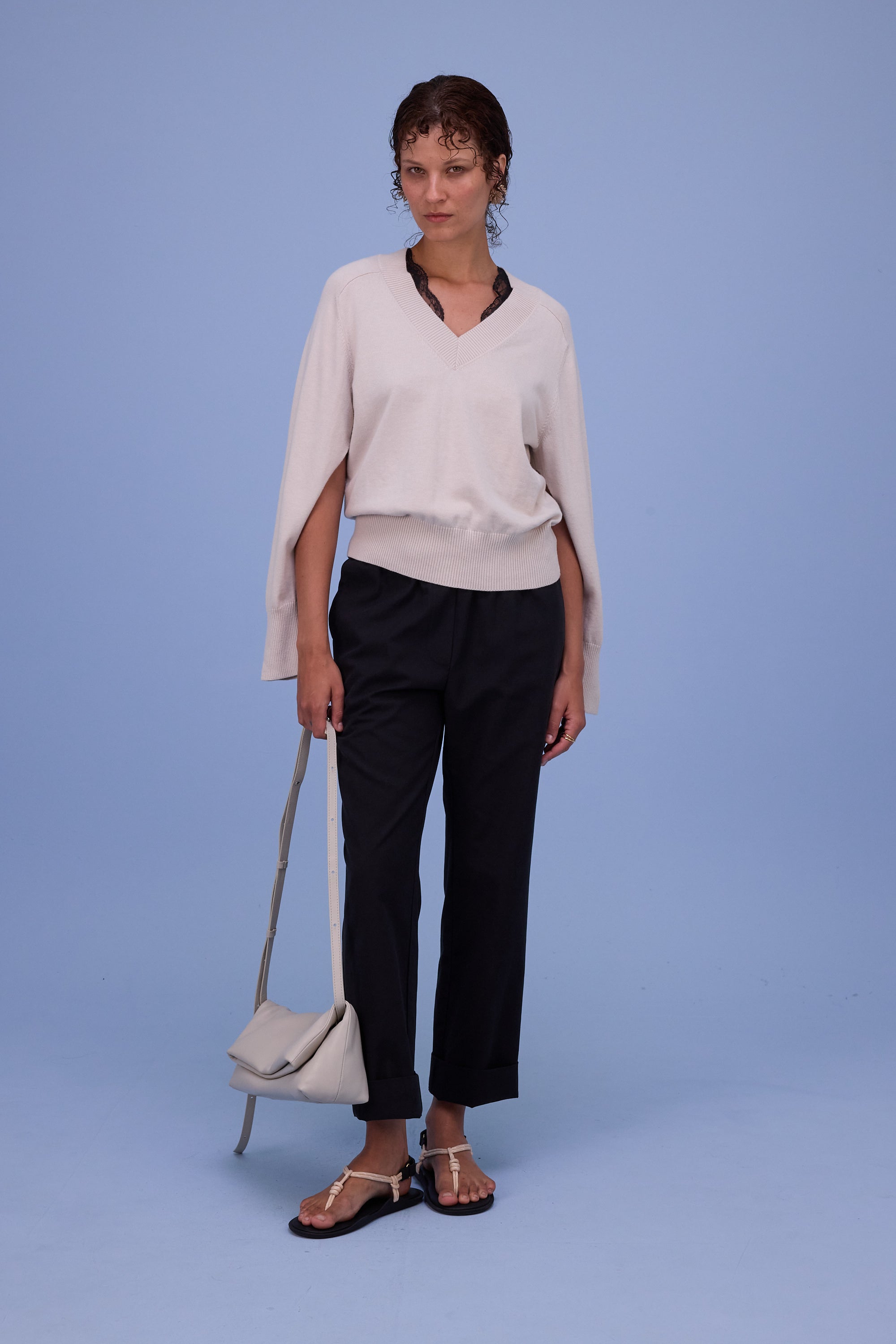 Hobart trui in almond