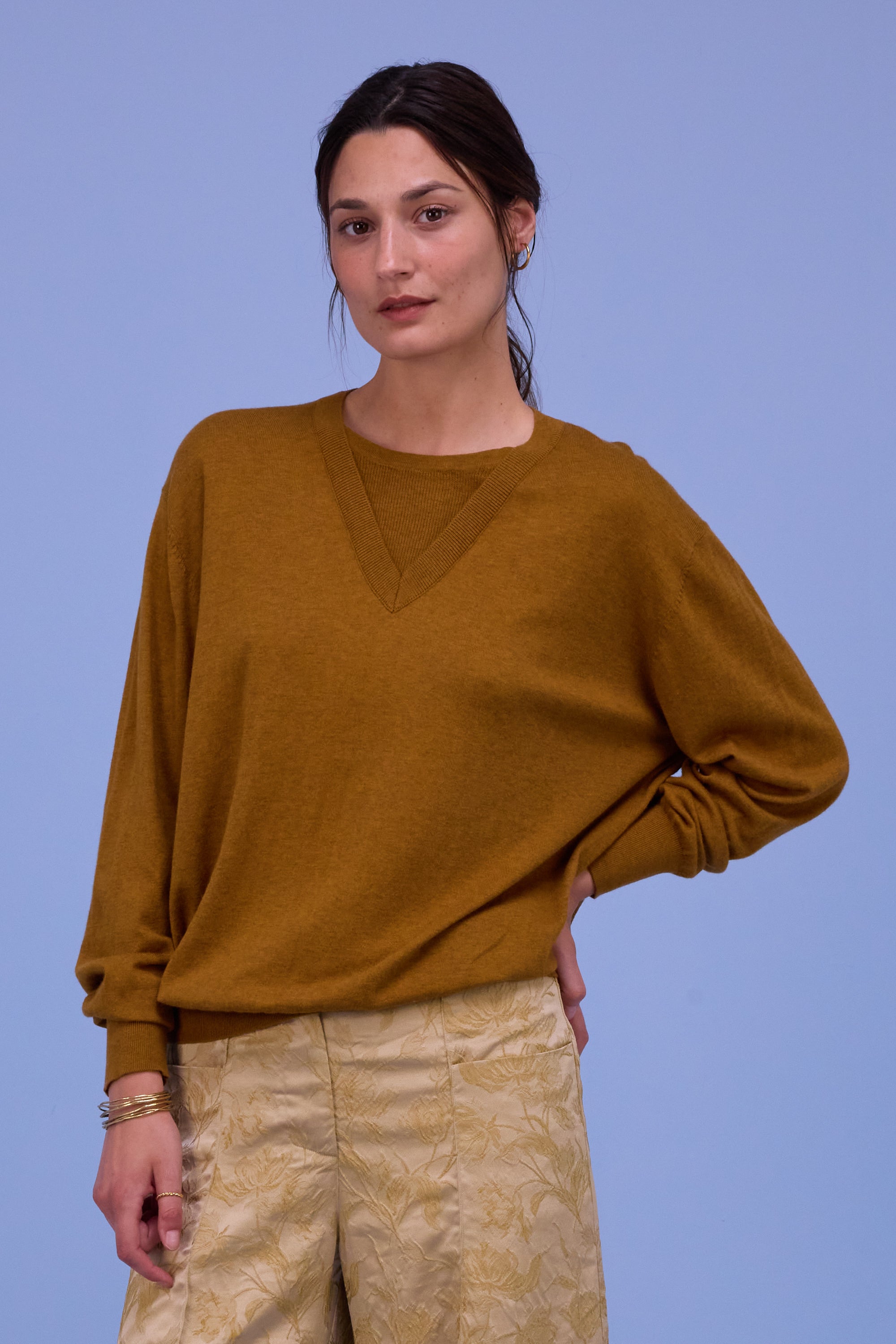 Hollywood trui in golden brown