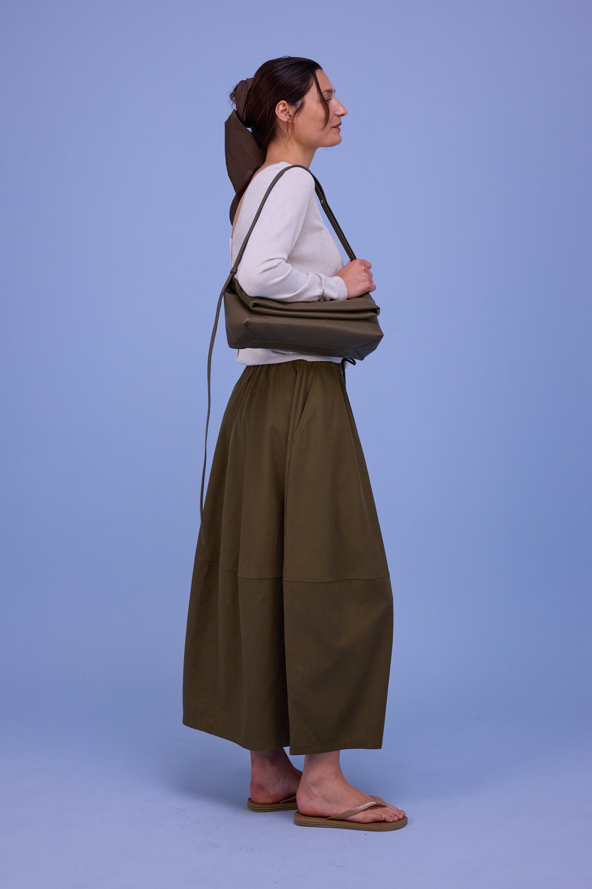 Hortos trui in white chiné