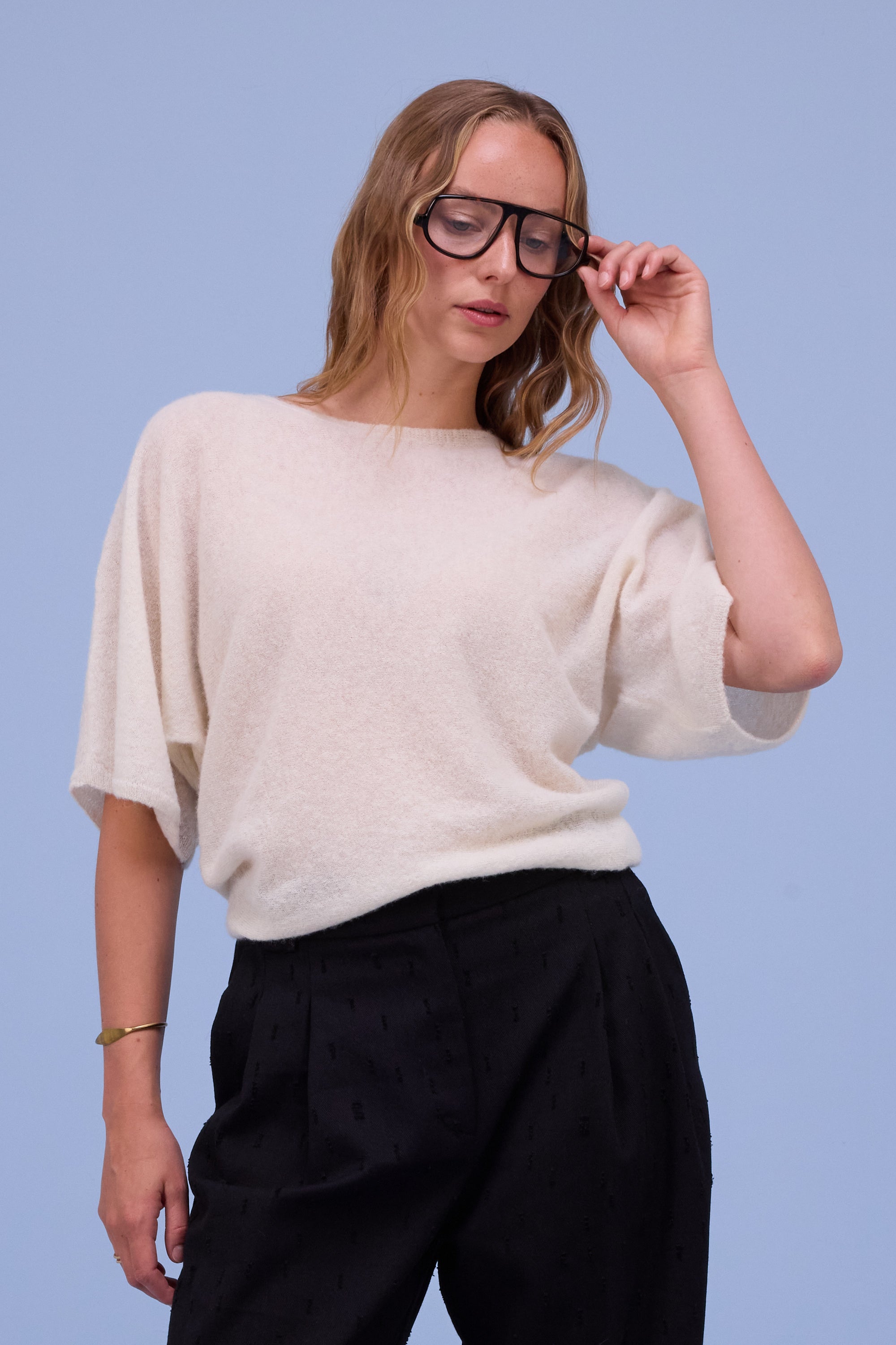 Haarlem top in off-white