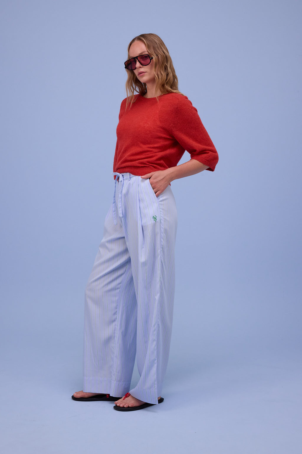 Huelva trui in poppy red