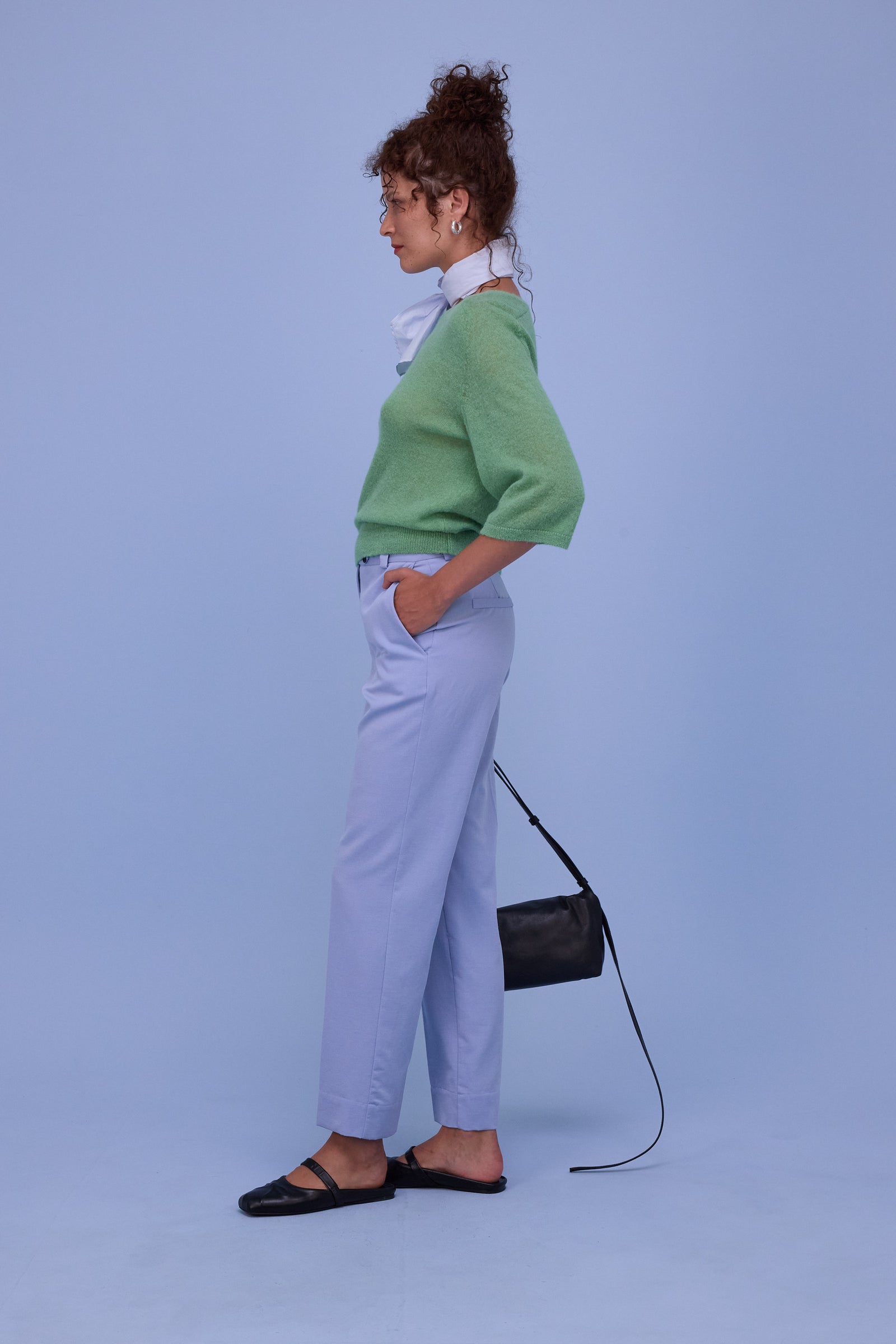 Huelva trui in opaline green